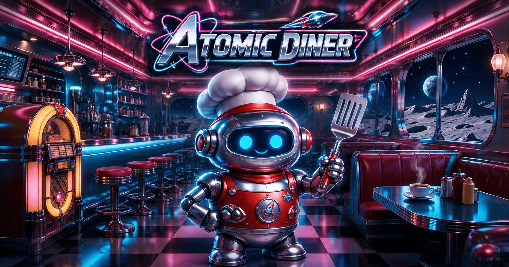 Atomic Diner Slot Demo by Appently Gaming slot cover image