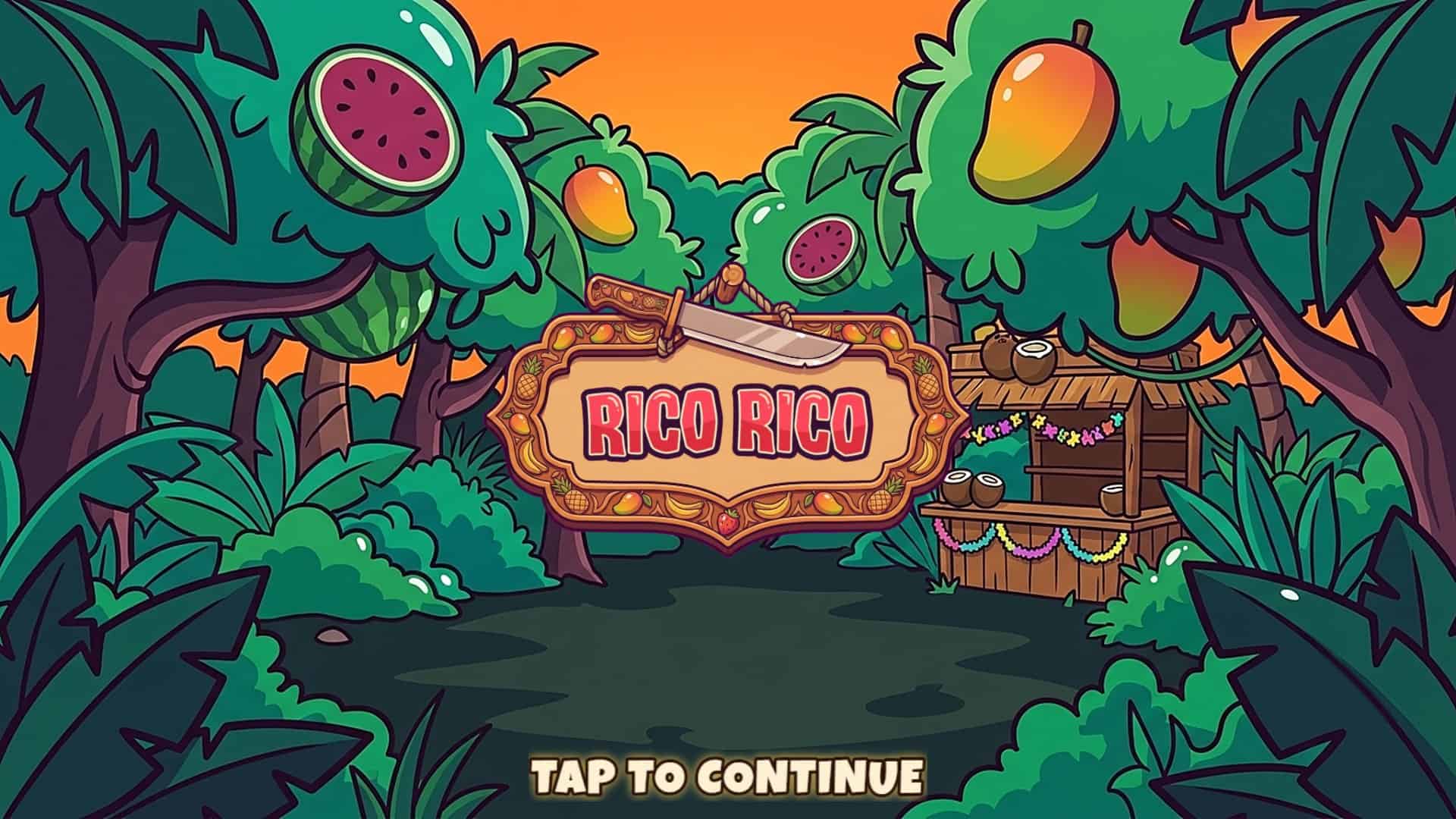RicoRico slot intro screen