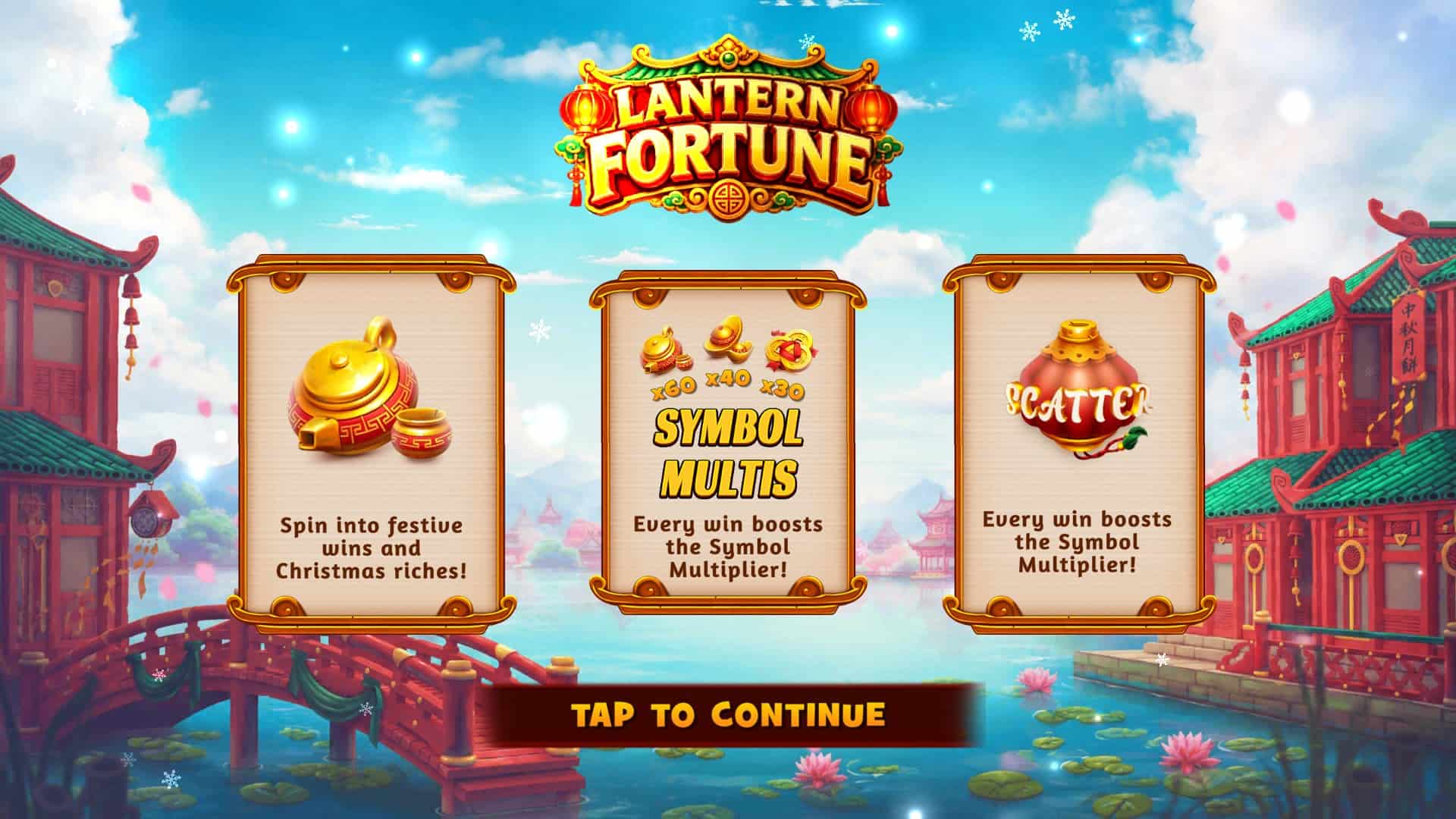 Lantern Fortune slot intro screen