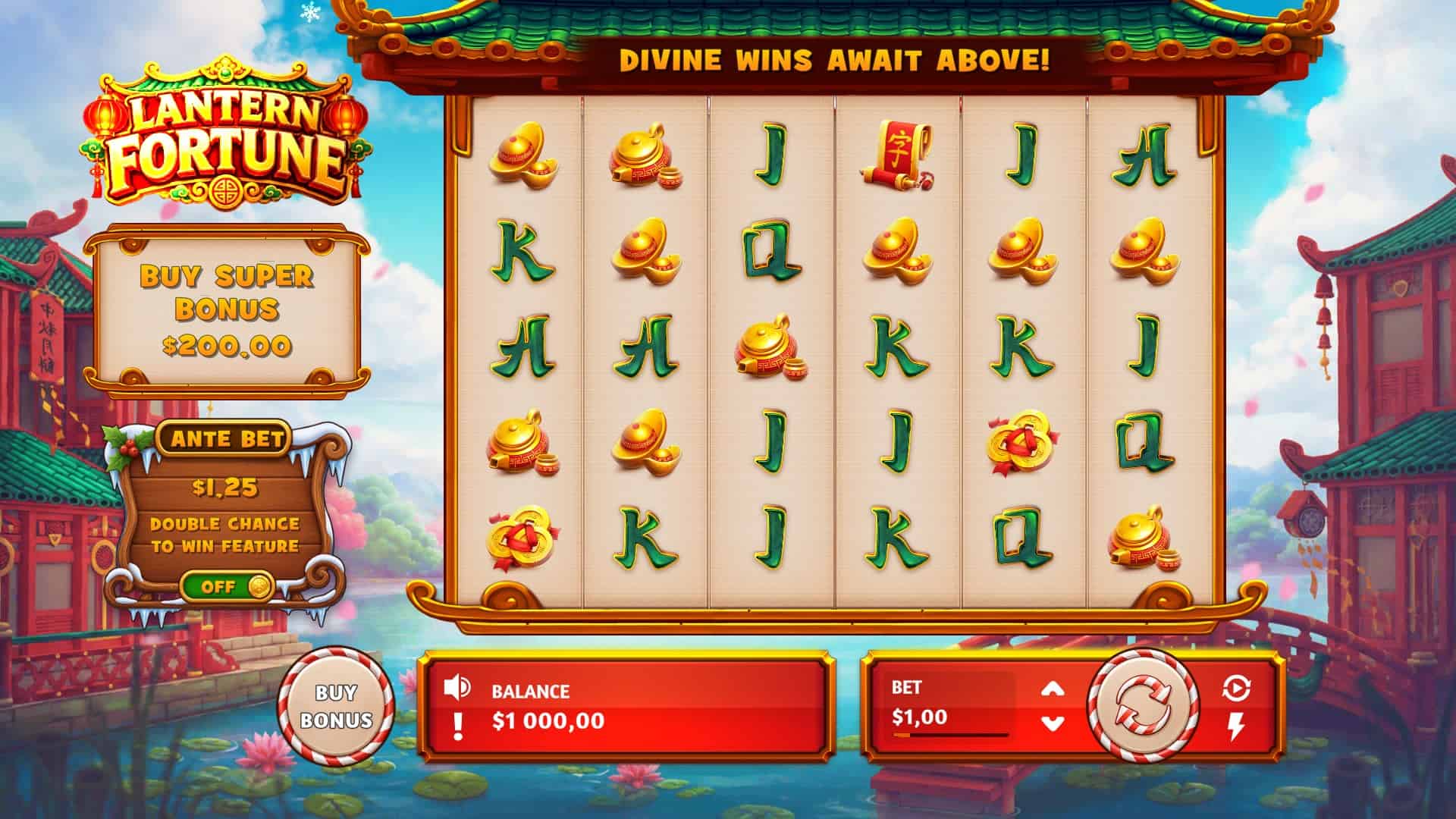 Lantern Fortune slot gameplay reels
