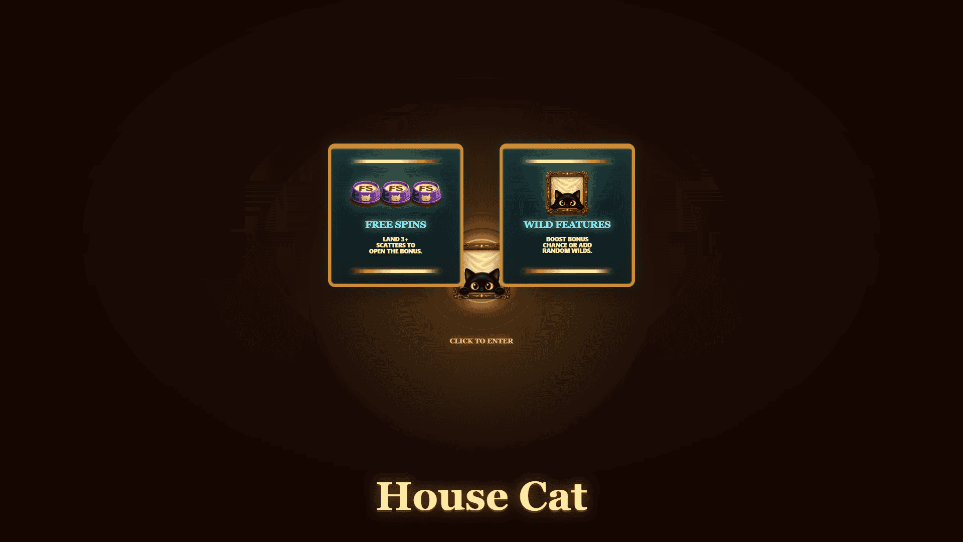 House Cat slot intro screen
