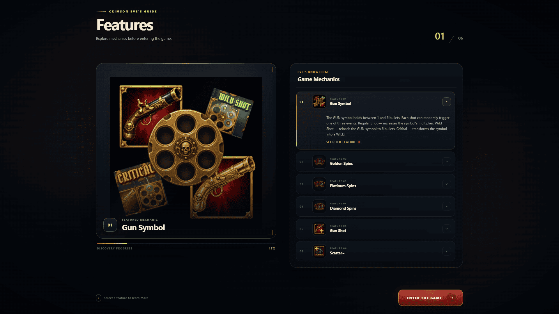 Crimson Eve slot intro screen