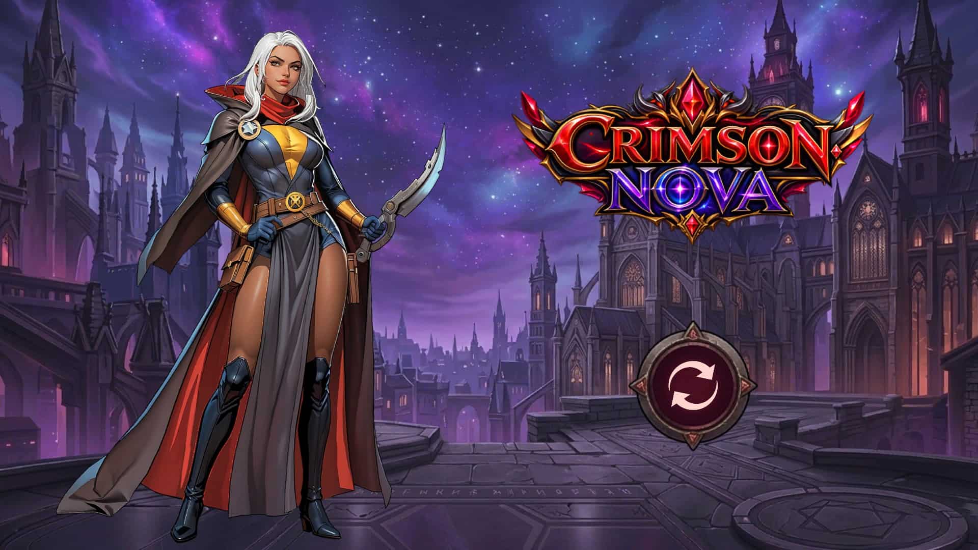 Crimson Nova slot intro screen