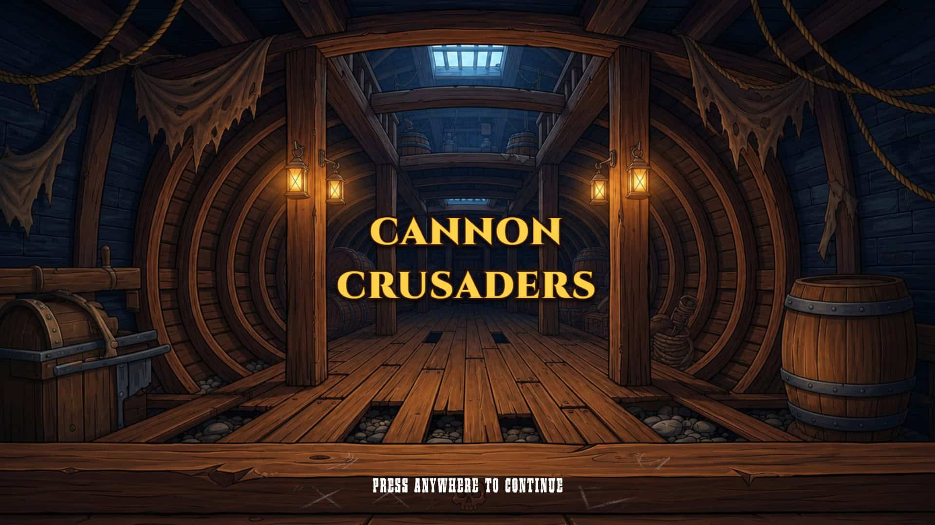 Cannon Crusaders slot intro screen
