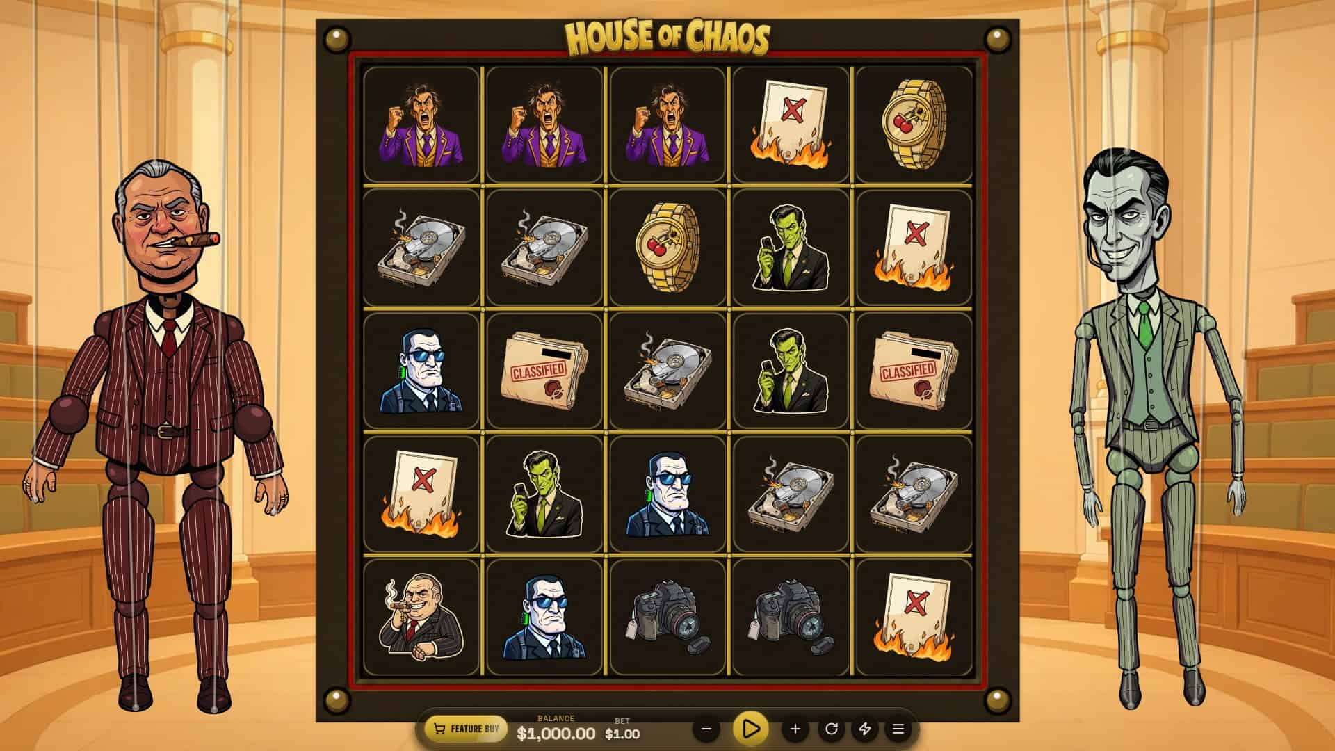 House of Chaos slot gameplay reels