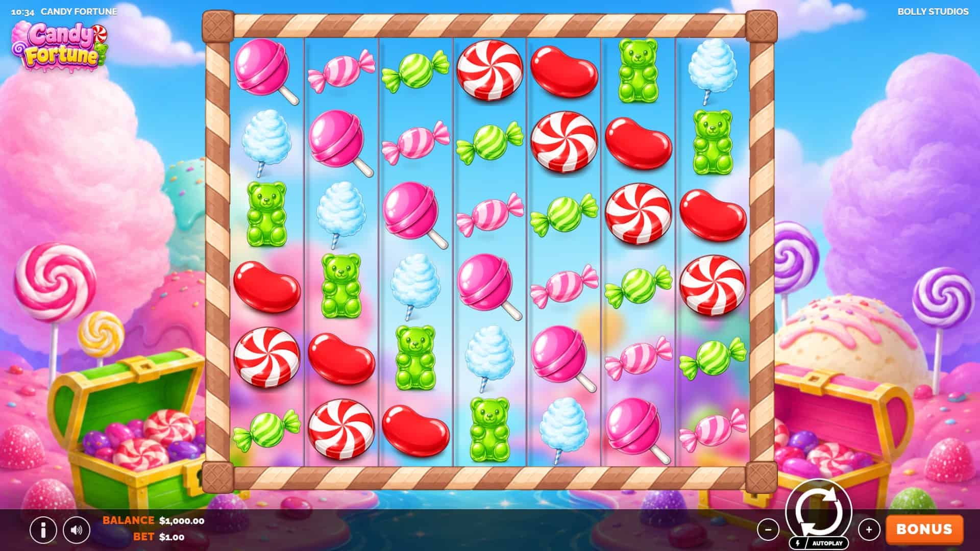 Candy Fortune slot gameplay reels