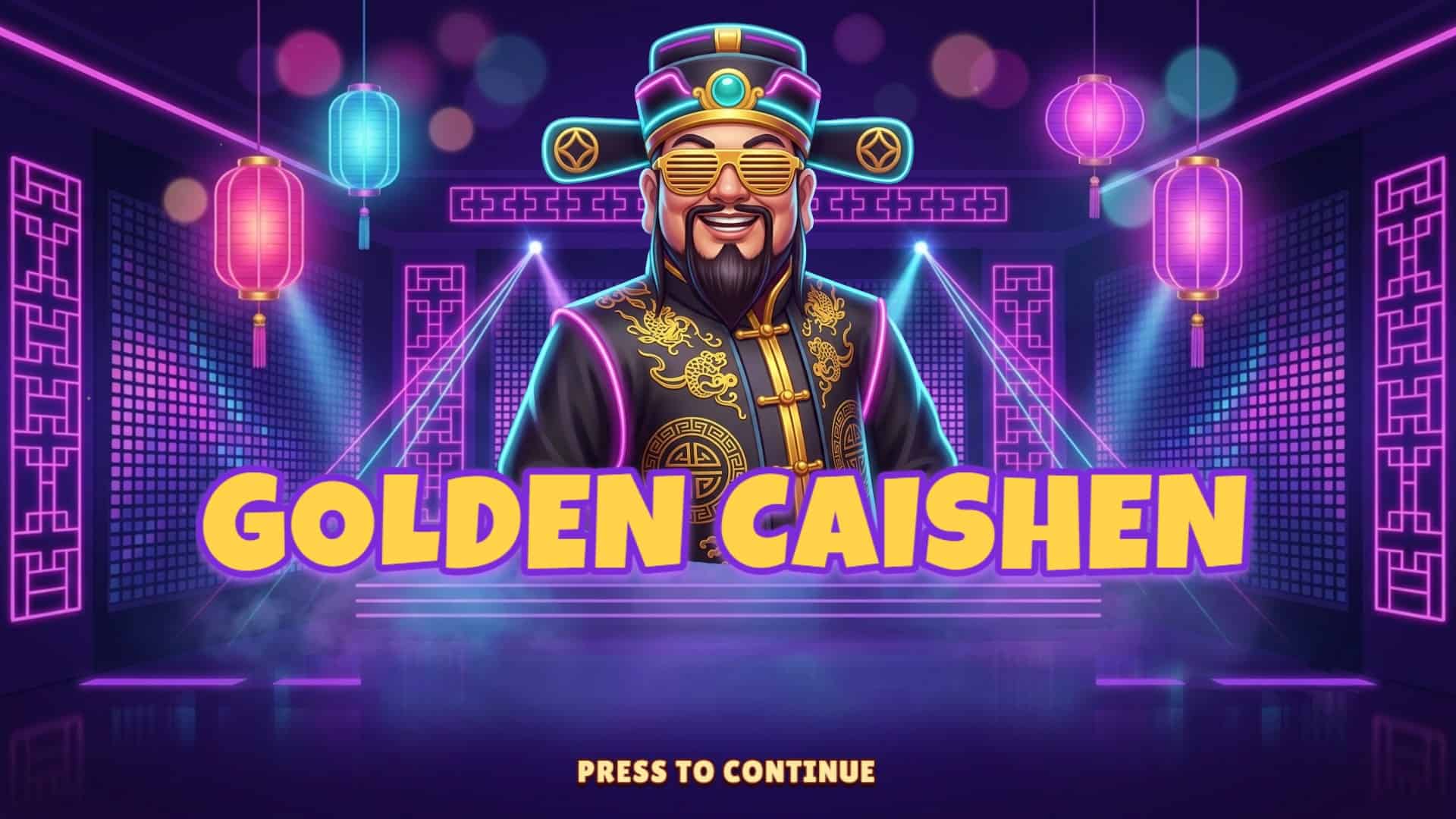 Golden Caishen slot intro screen