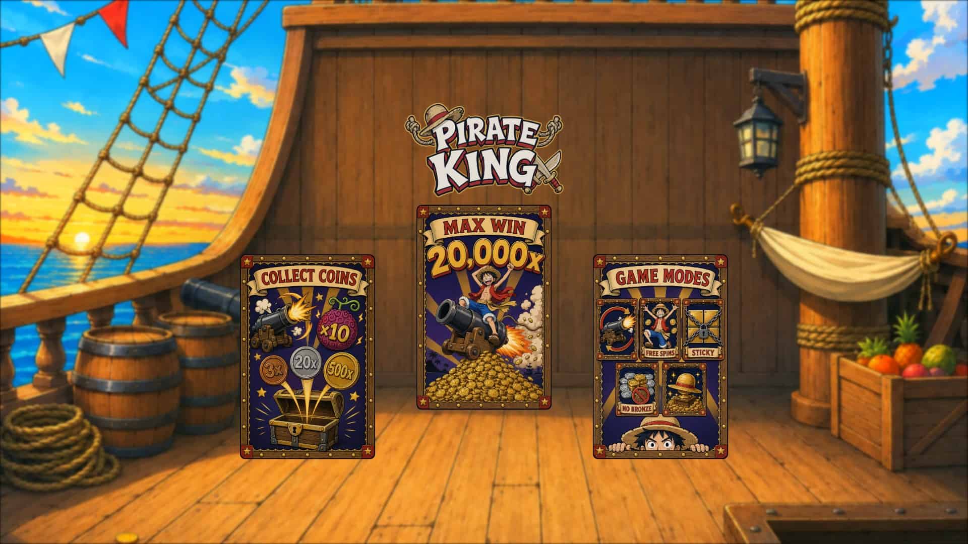 Pirate King slot intro screen