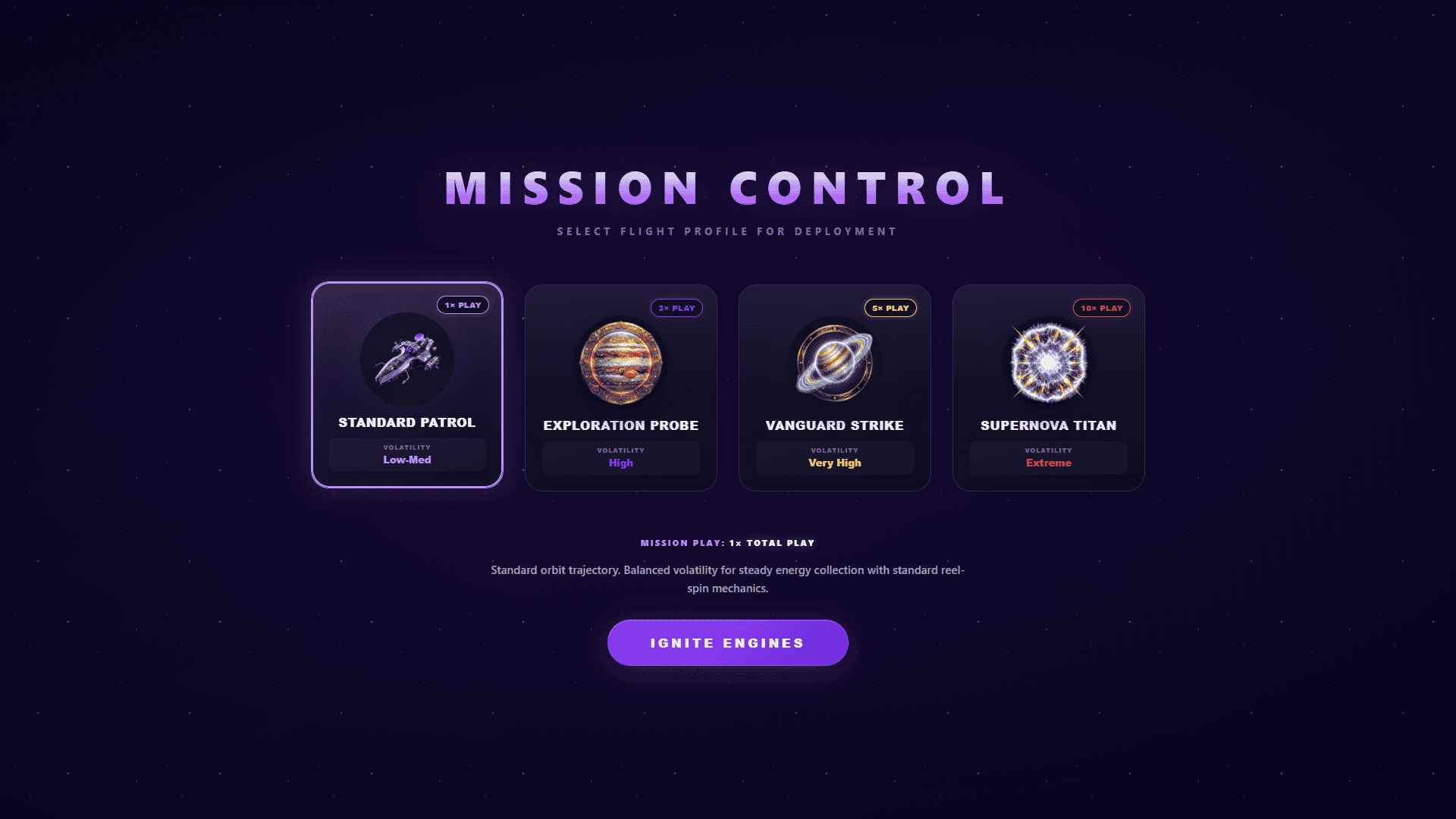 Stellar Spark slot intro screen