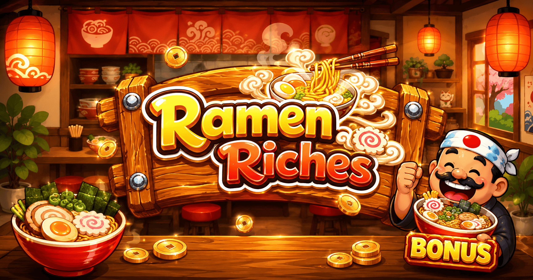 Ramen Riches Slot Demo by Catville Games slot cover image