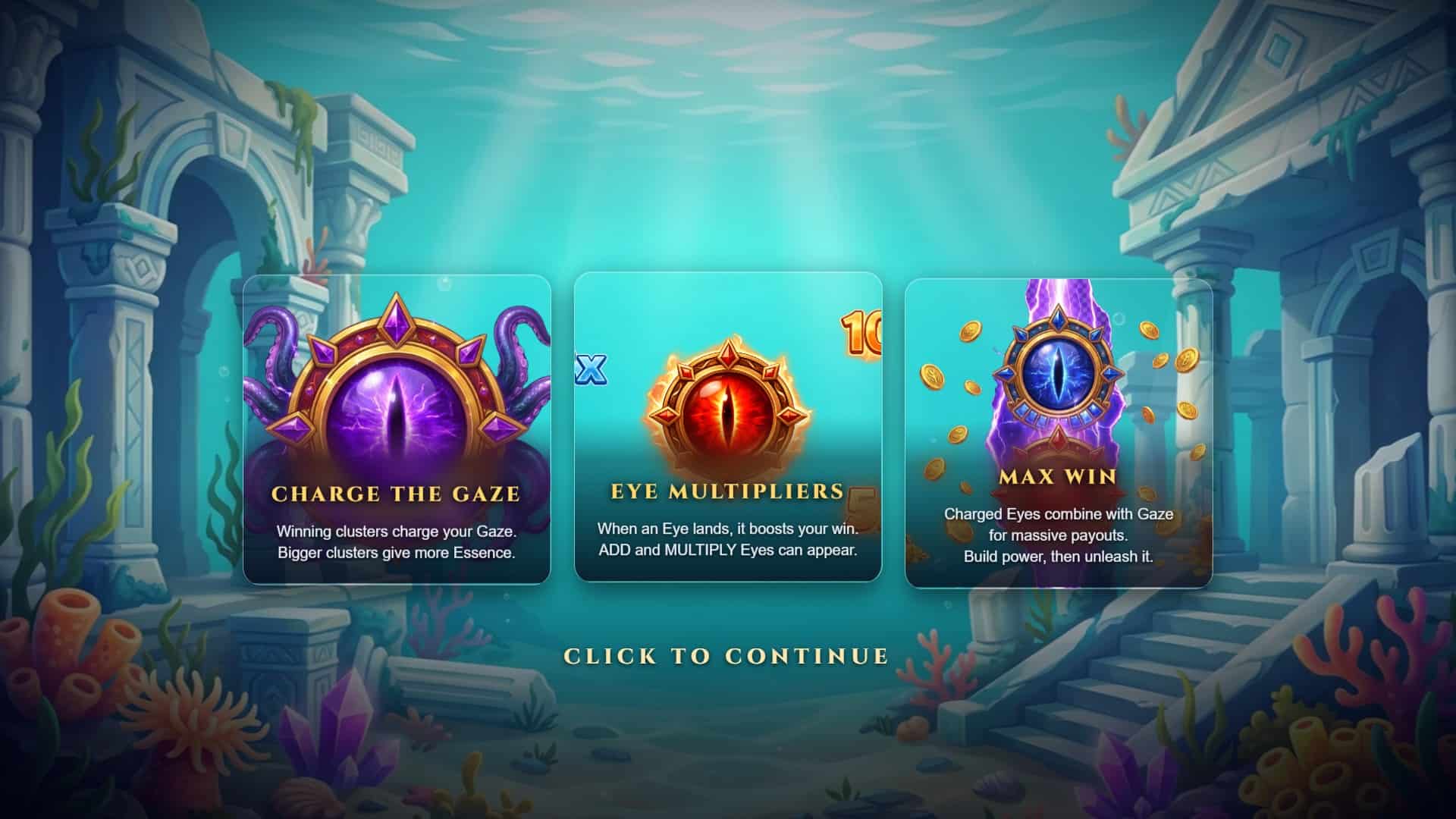 Abyssal Gaze slot intro screen