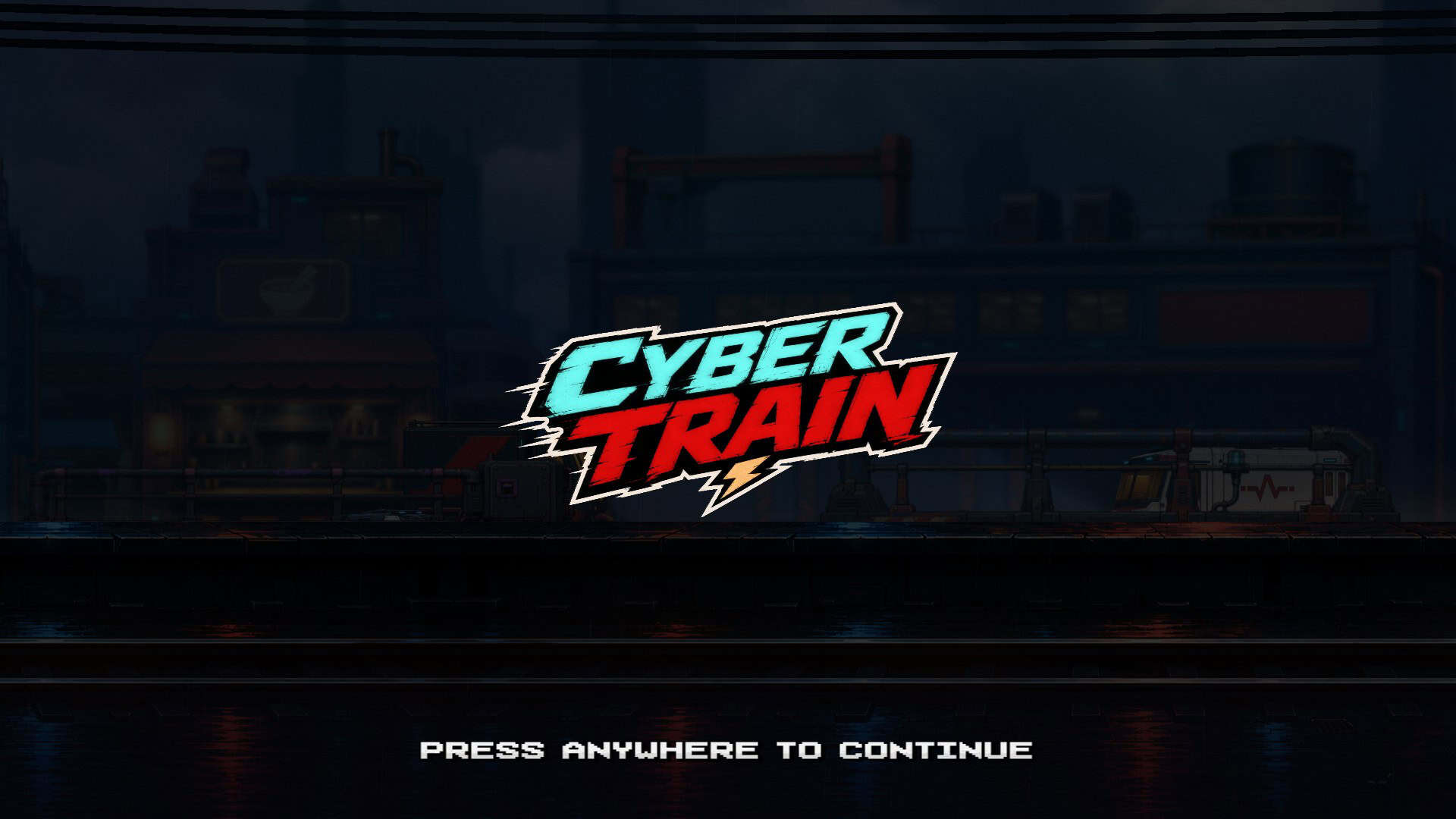 Cyber Train slot intro screen