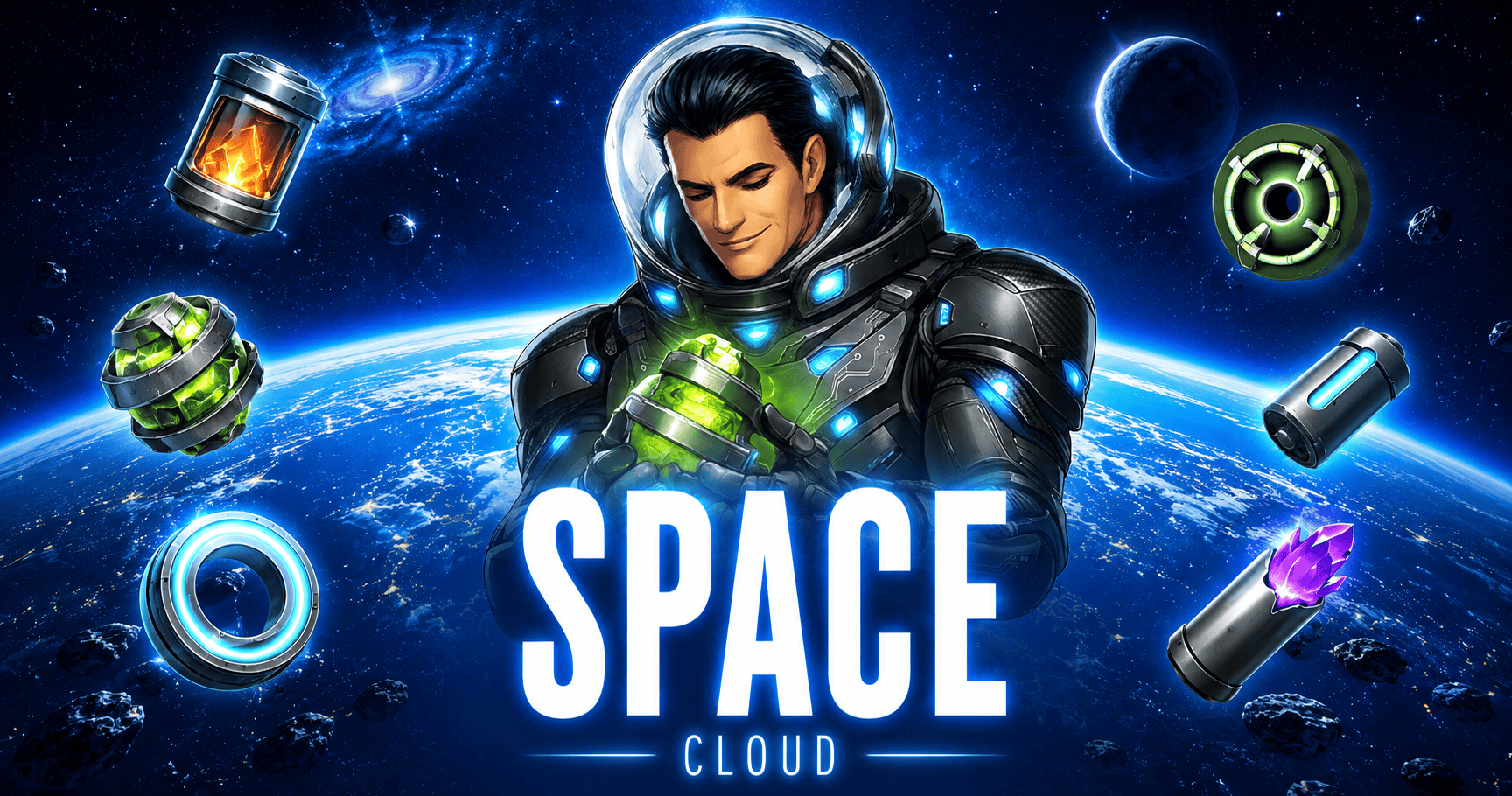 Space Slot Demo by Cloud slot cover image