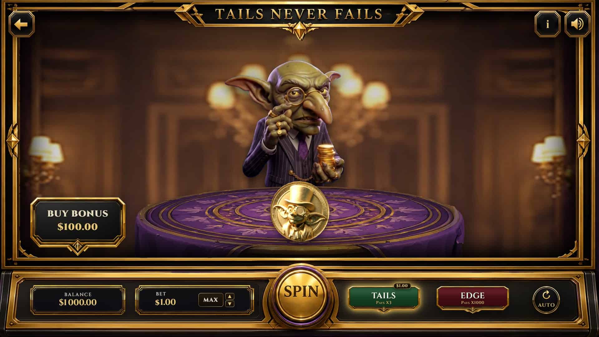 Tails Never Fails slot gameplay reels