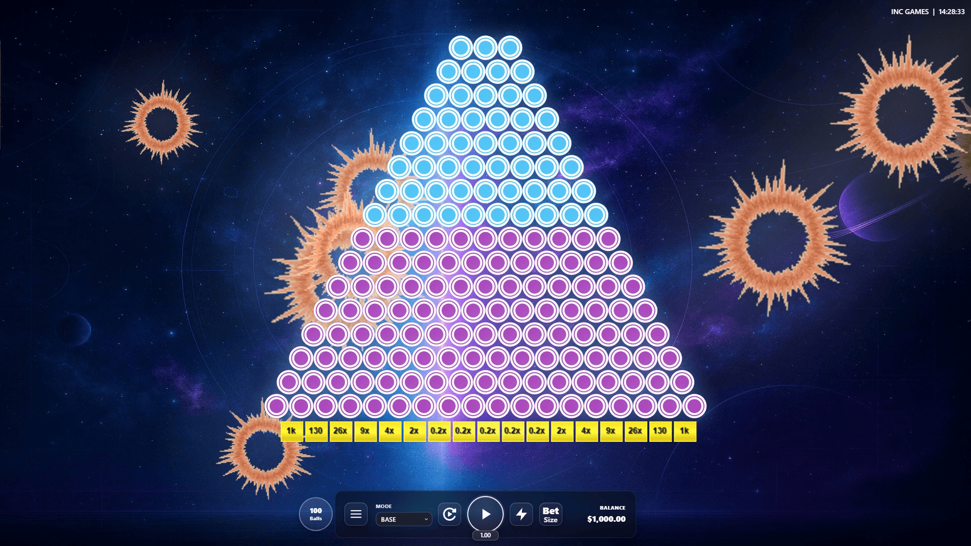 3D Plinko 10000x slot gameplay reels