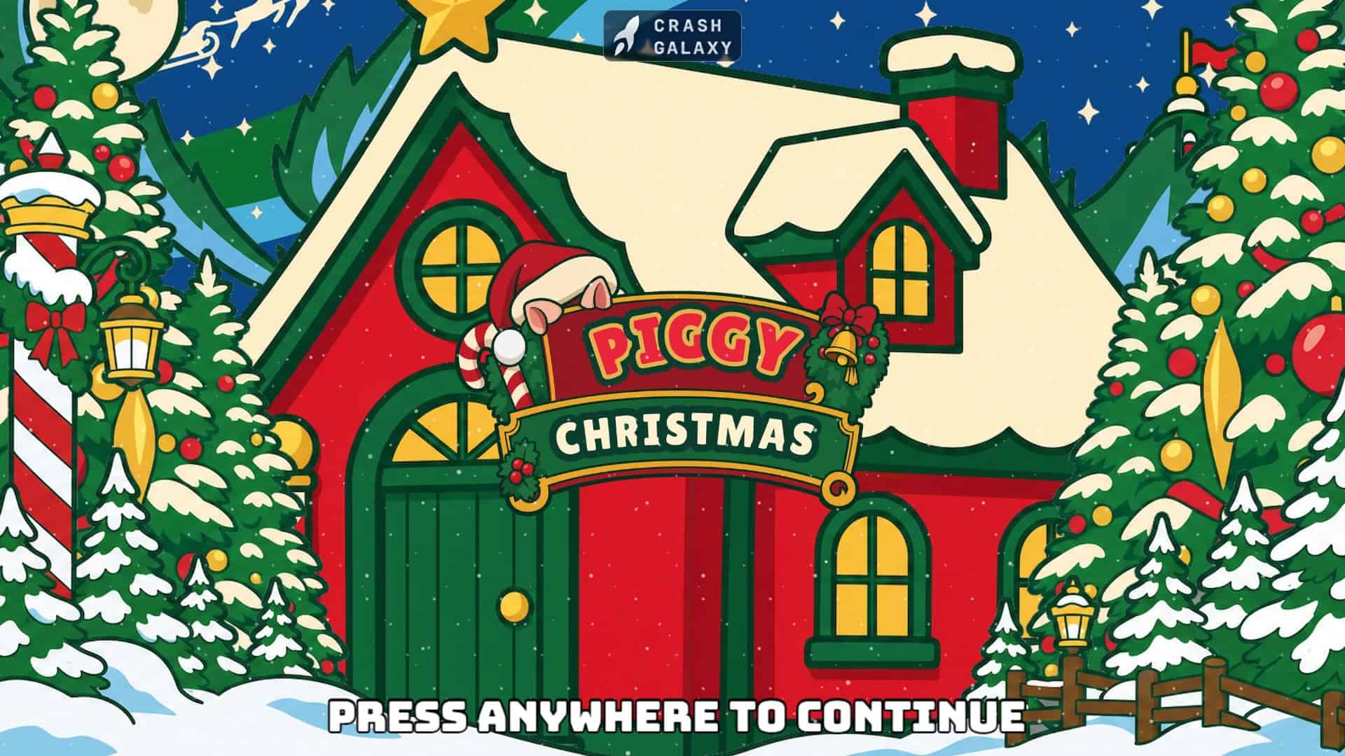 Piggy Christmas slot intro screen