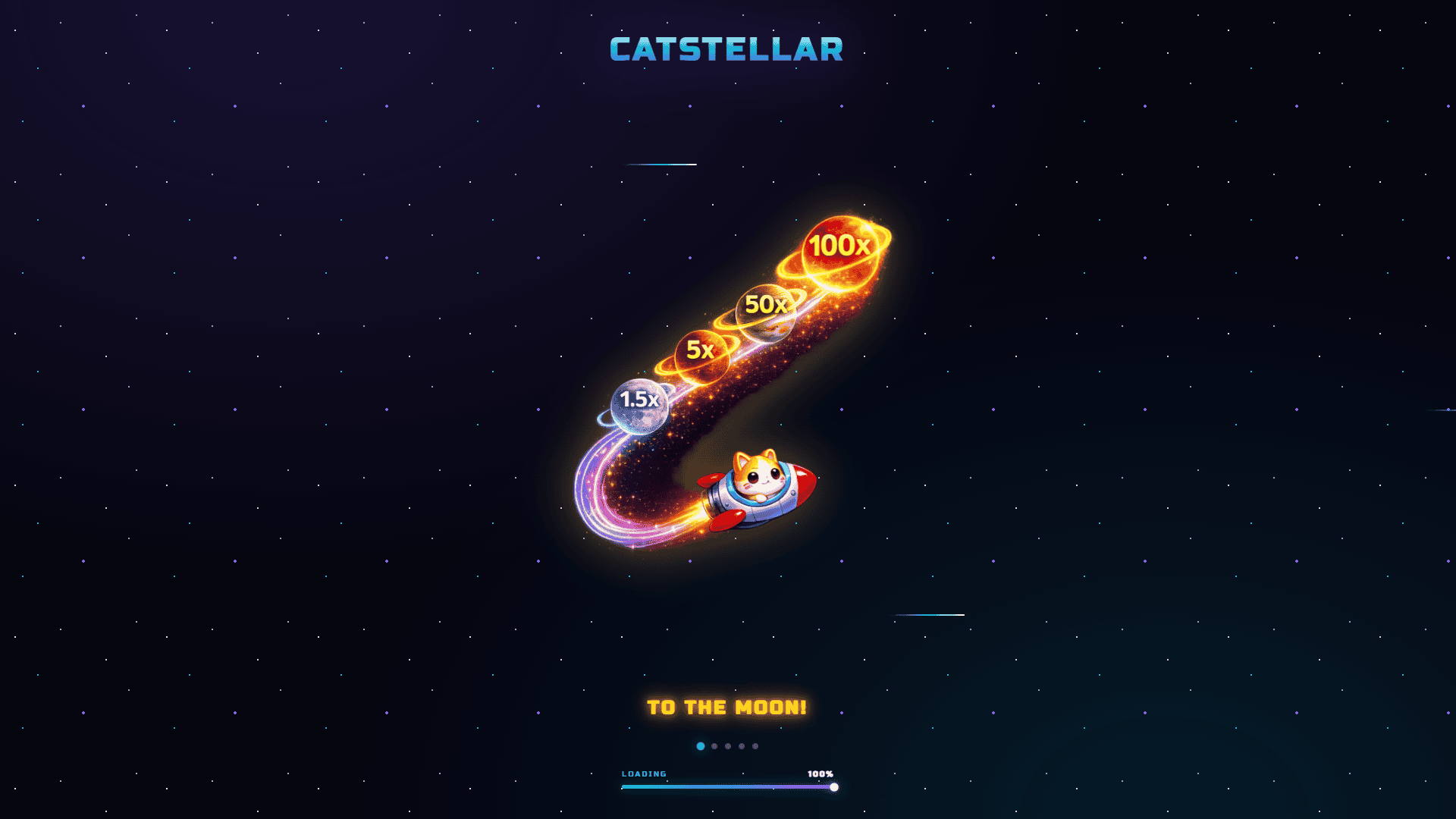 Catstellar slot intro screen