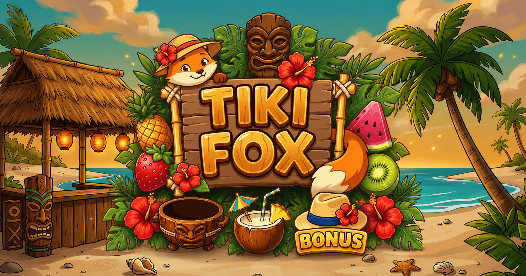 Tiki Fox Slot Demo by Cut Studio slot cover image