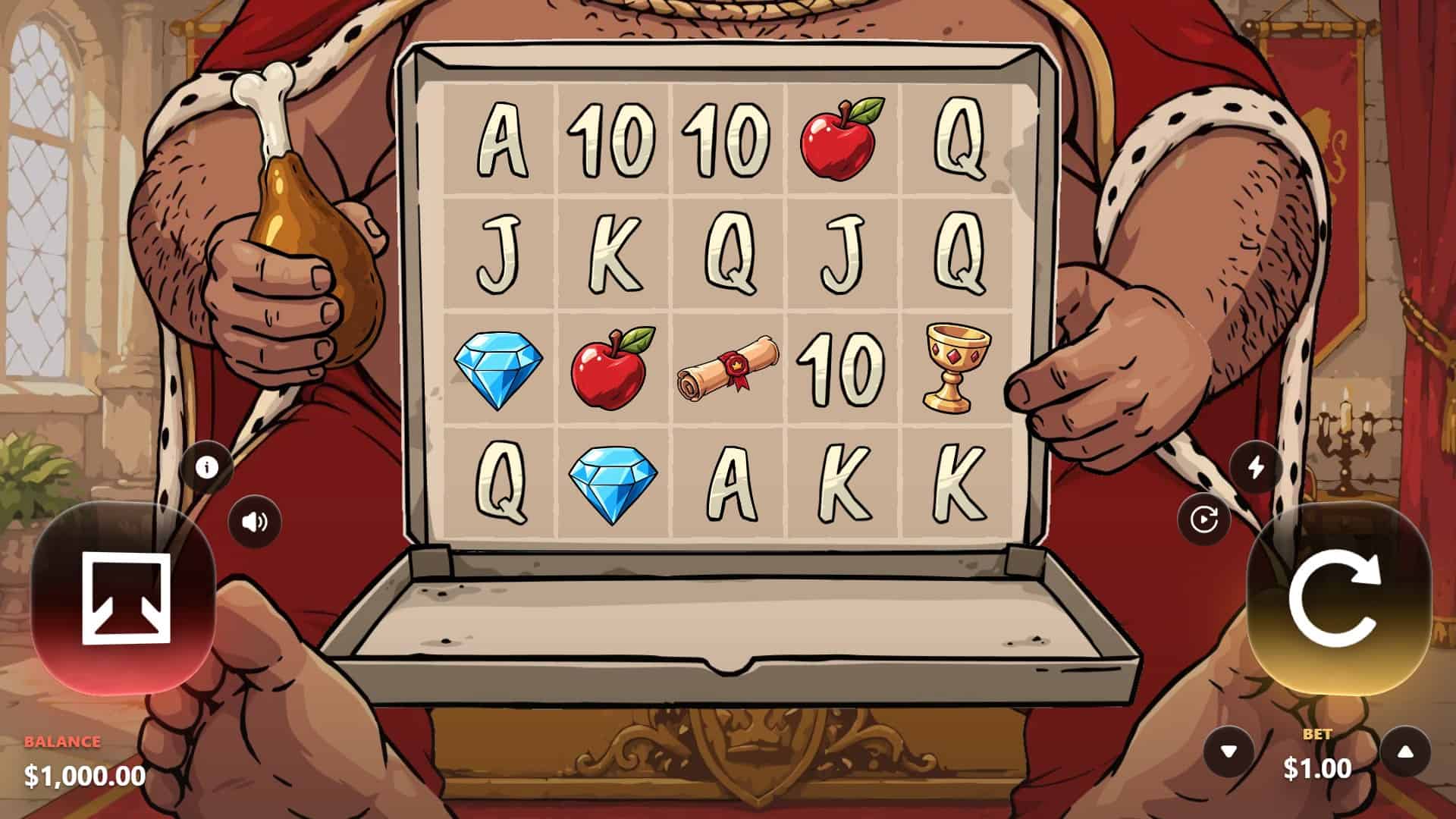 Polish King slot gameplay reels