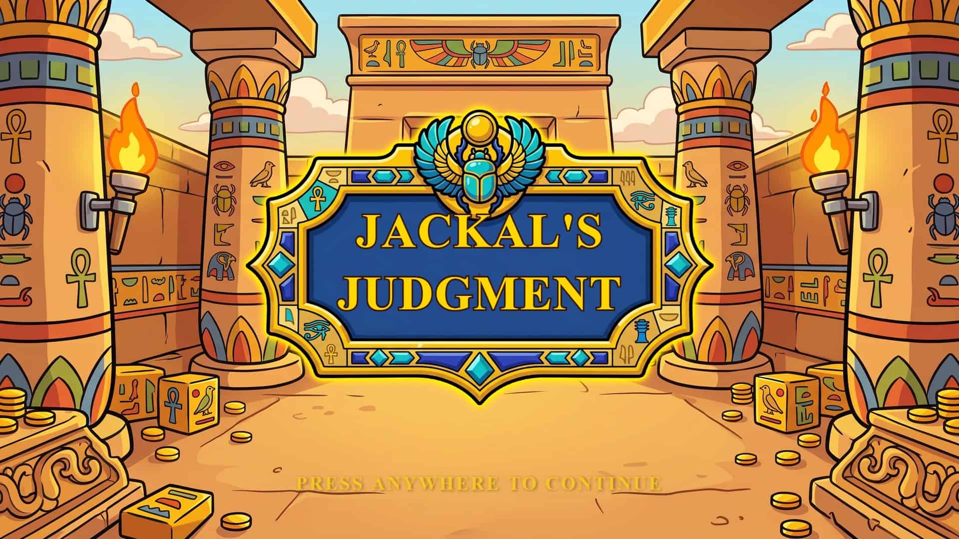 Jackal's Judgement slot intro screen