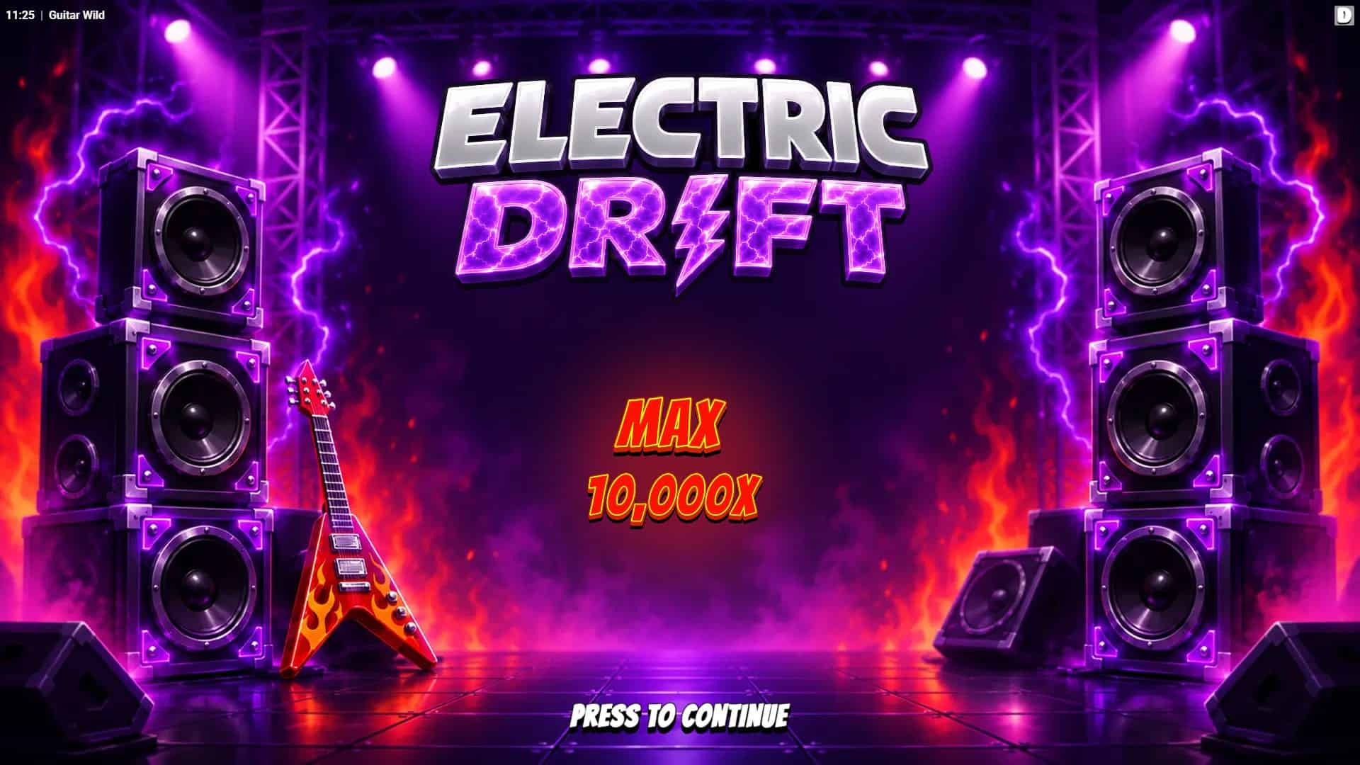 Electric Drift slot intro screen