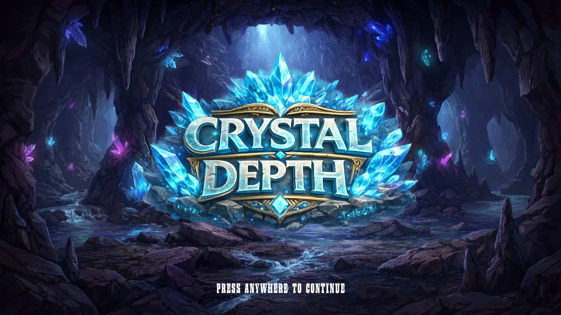 Crystal Depth slot intro screen
