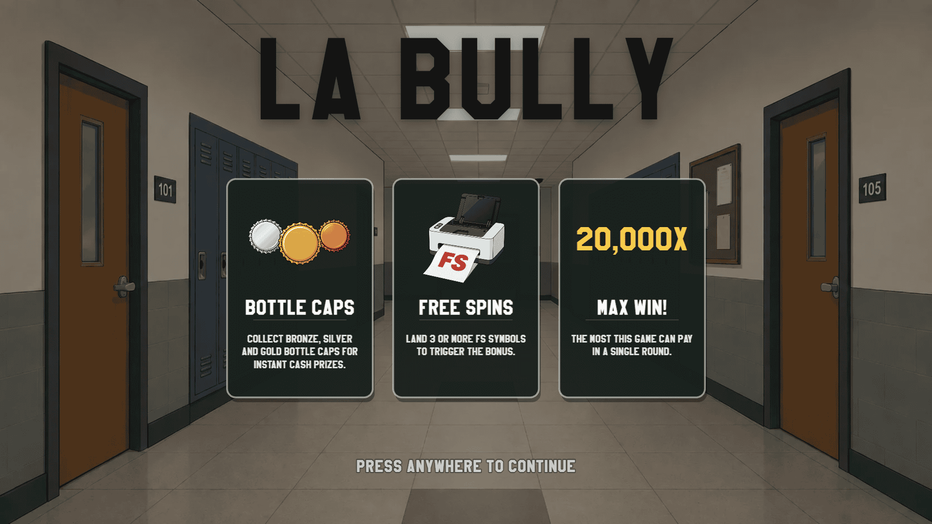 La Bully slot intro screen