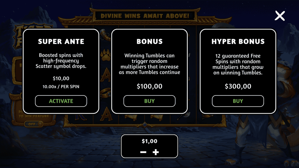 Fluxongames tiger force bonus buy