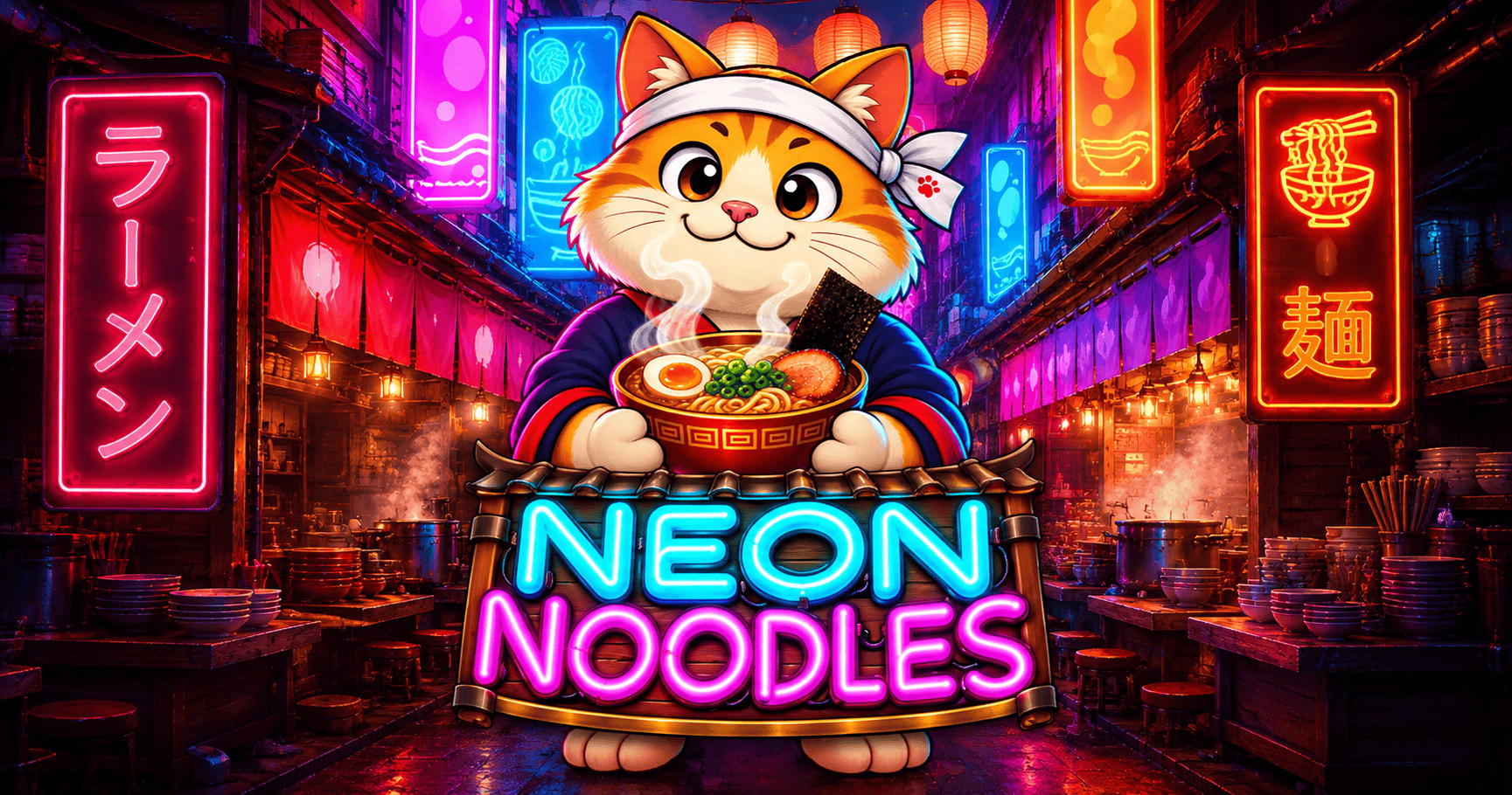 Neon Noodles Slot Demo by Foot Gaming slot cover image