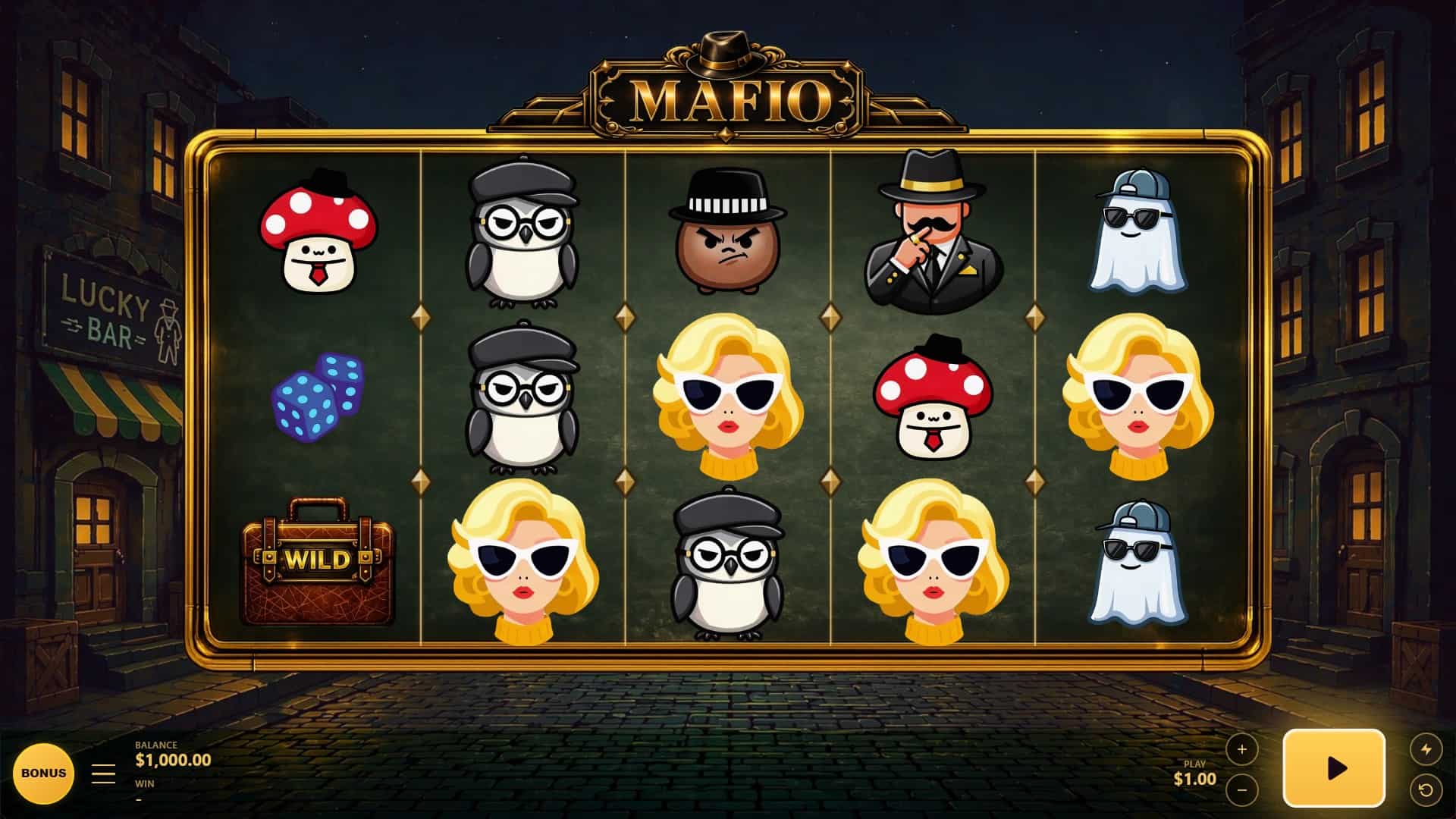 Mafio slot gameplay reels
