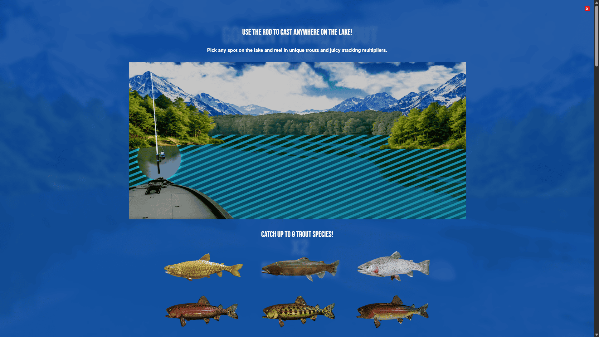 Trout Valley bonus buy menu