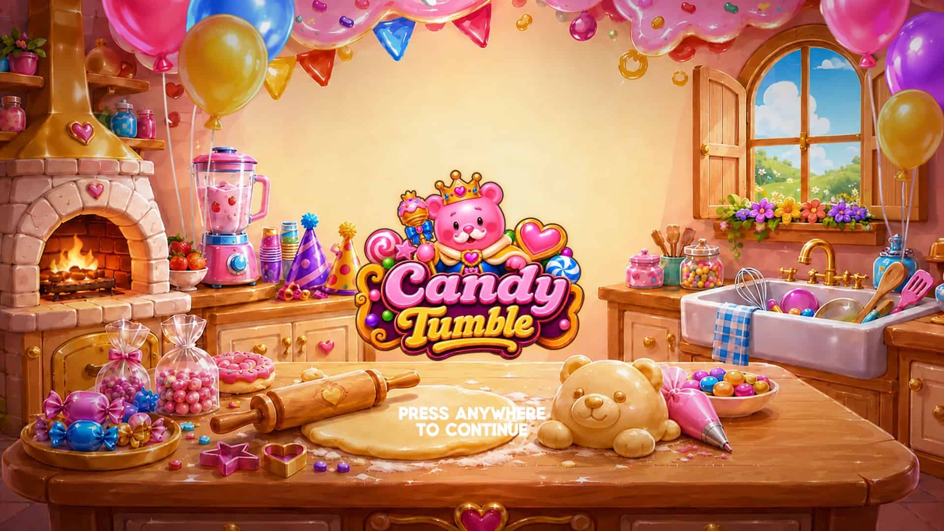 Candy Tumble slot intro screen
