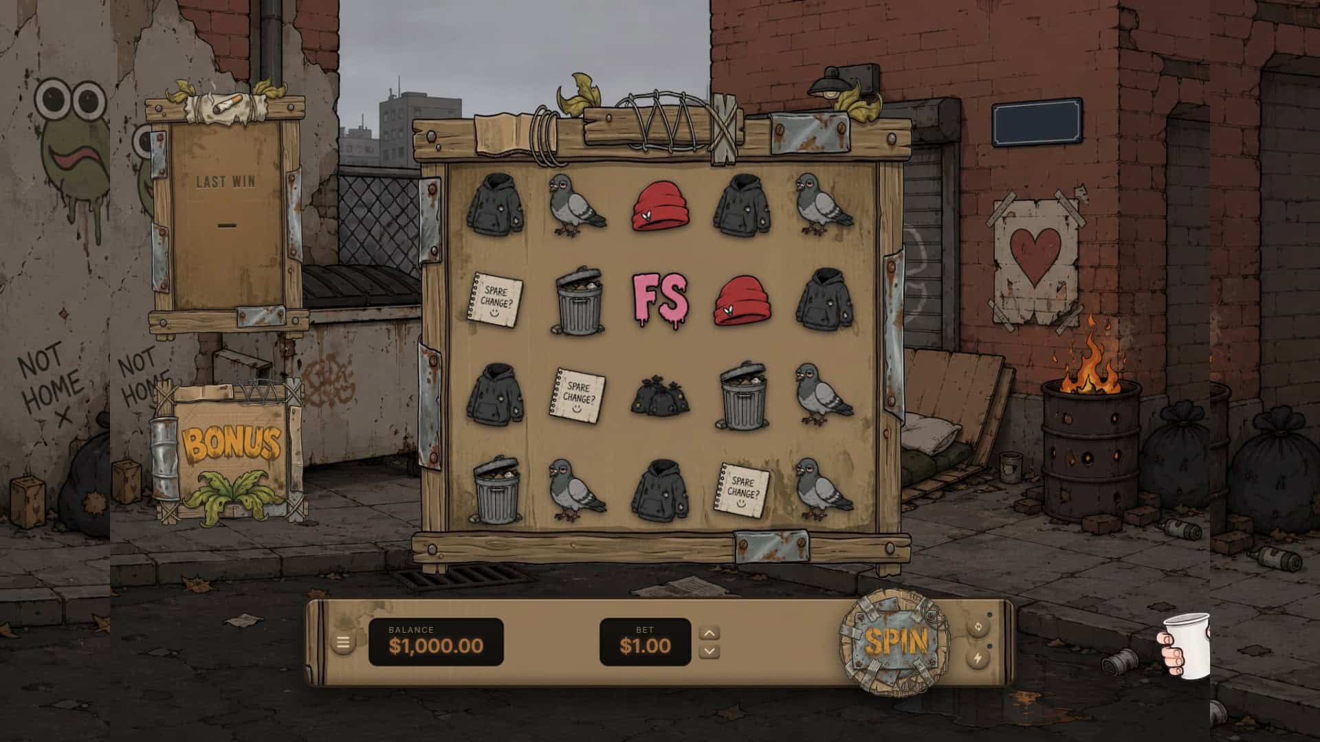 Cardboard Fortune slot gameplay reels