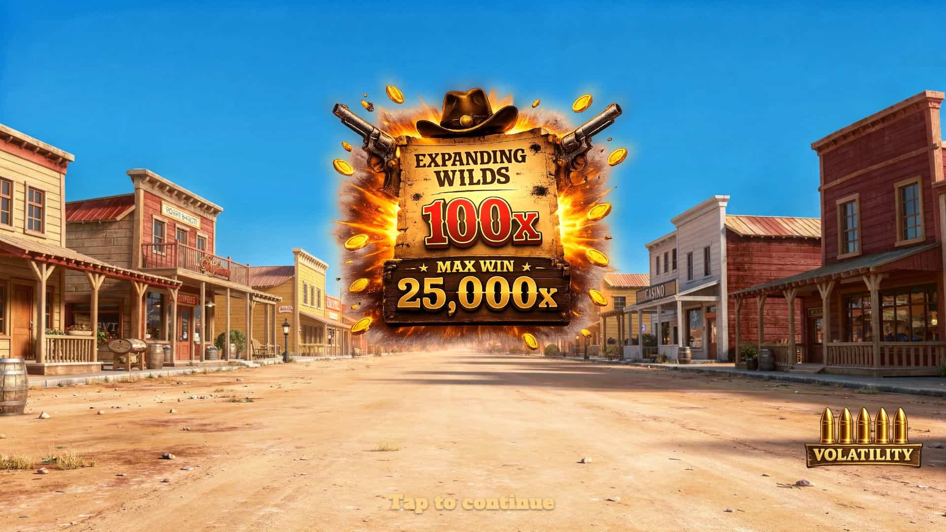 Wanted Duel slot intro screen