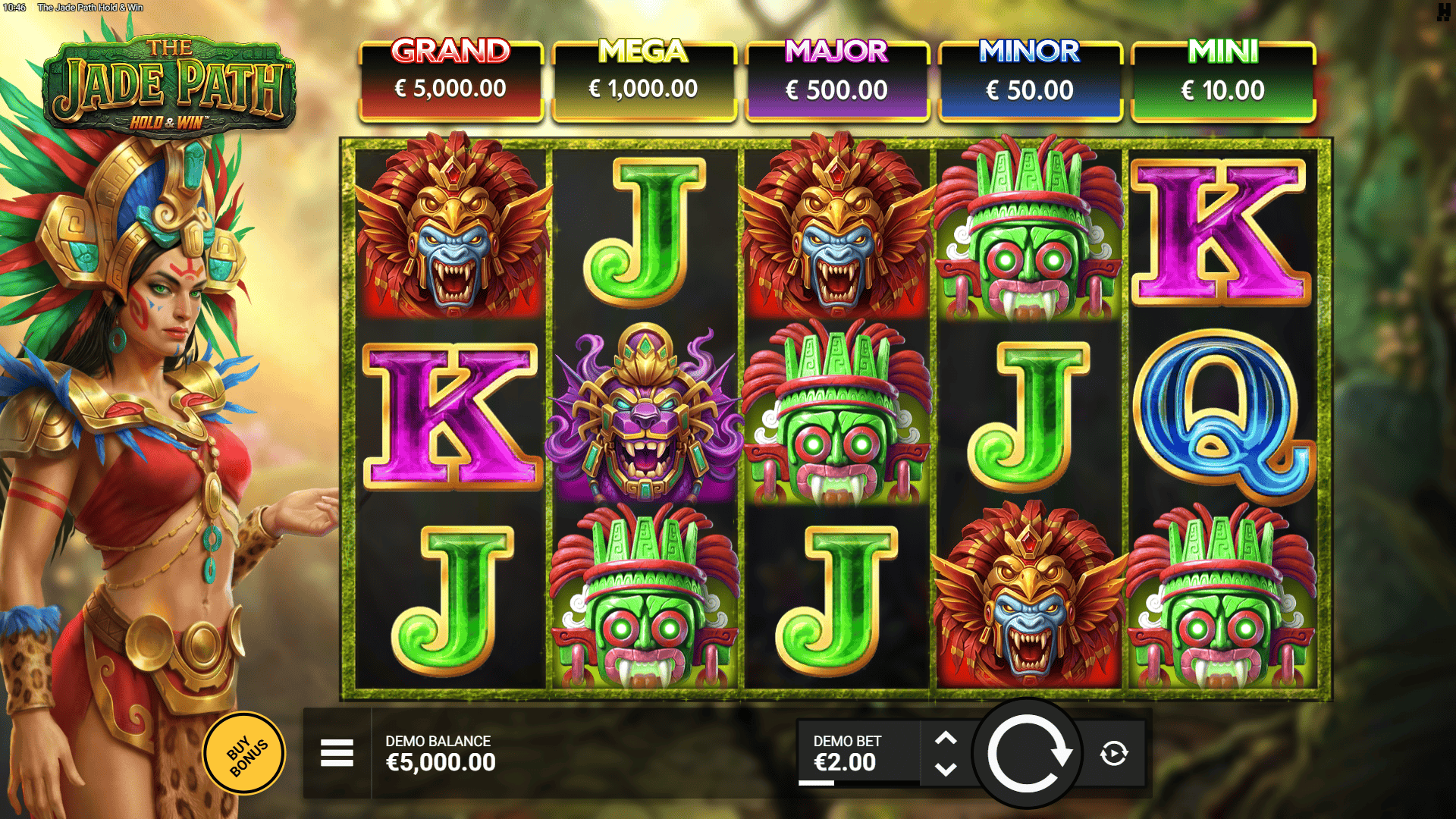 The Jade Path Hold & Win slot gameplay reels