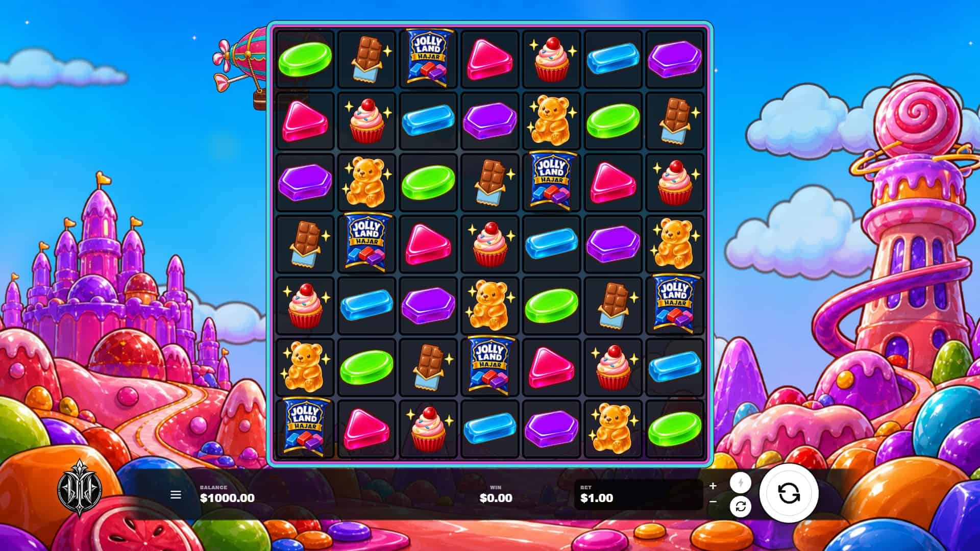 Jolly Land slot gameplay reels