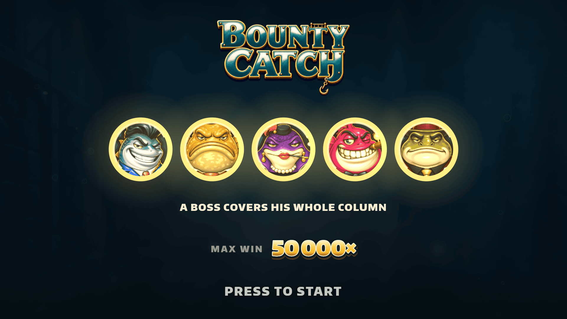 Bounty Catch slot intro screen