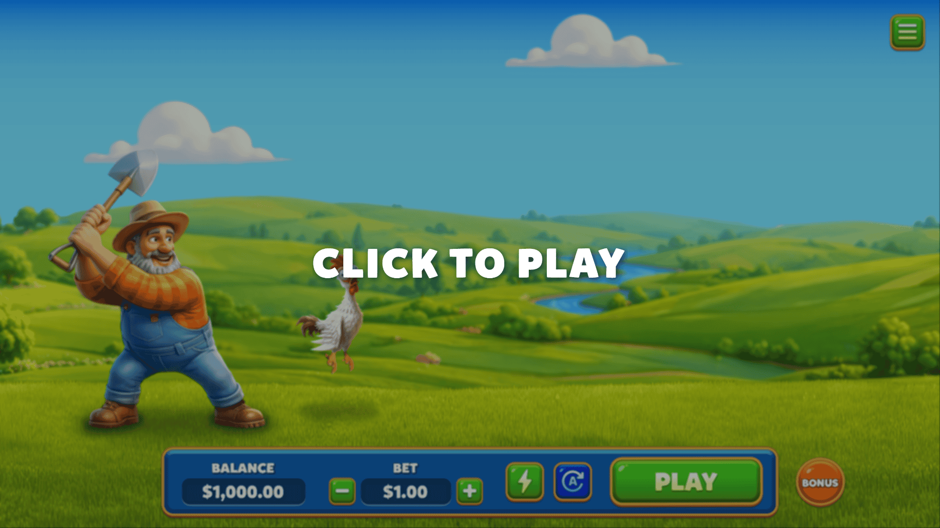 BukBuks slot intro screen