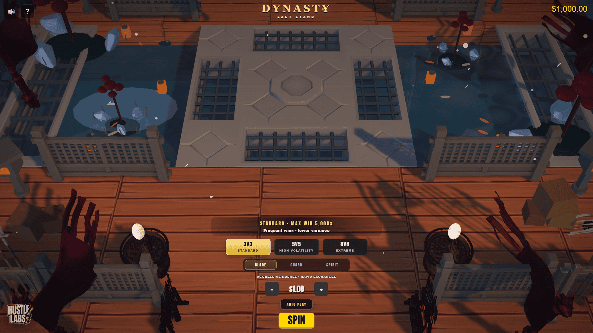 Battle of the Samurai slot gameplay reels