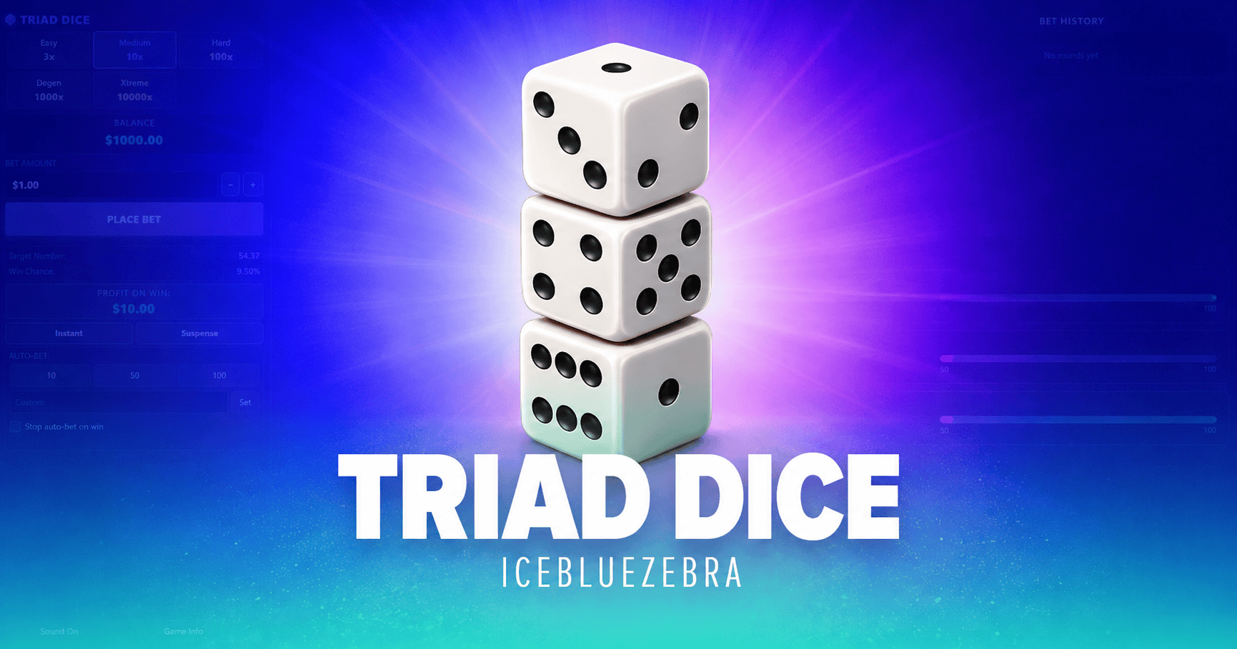 Triad Dice Slot Demo by Icebluezebra slot cover image