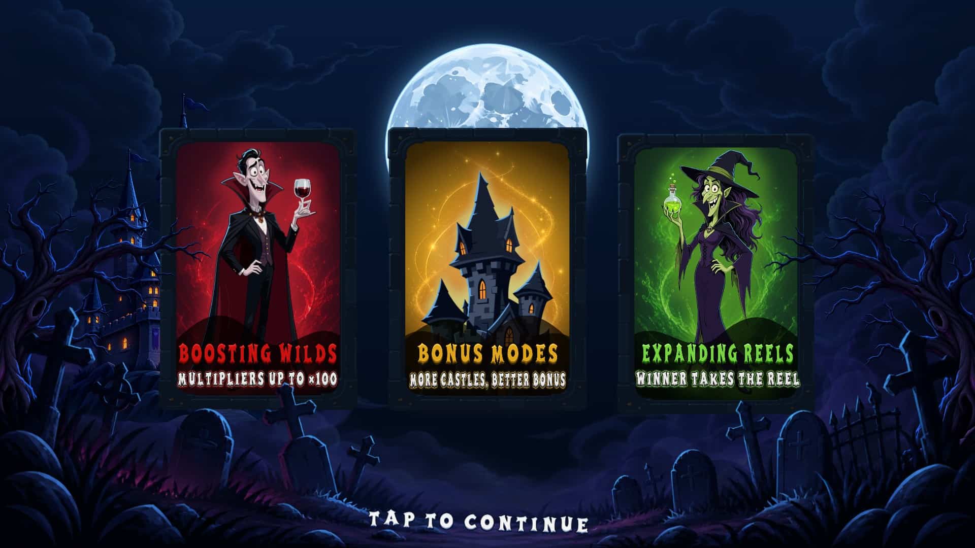 Vlad and Morgana slot intro screen