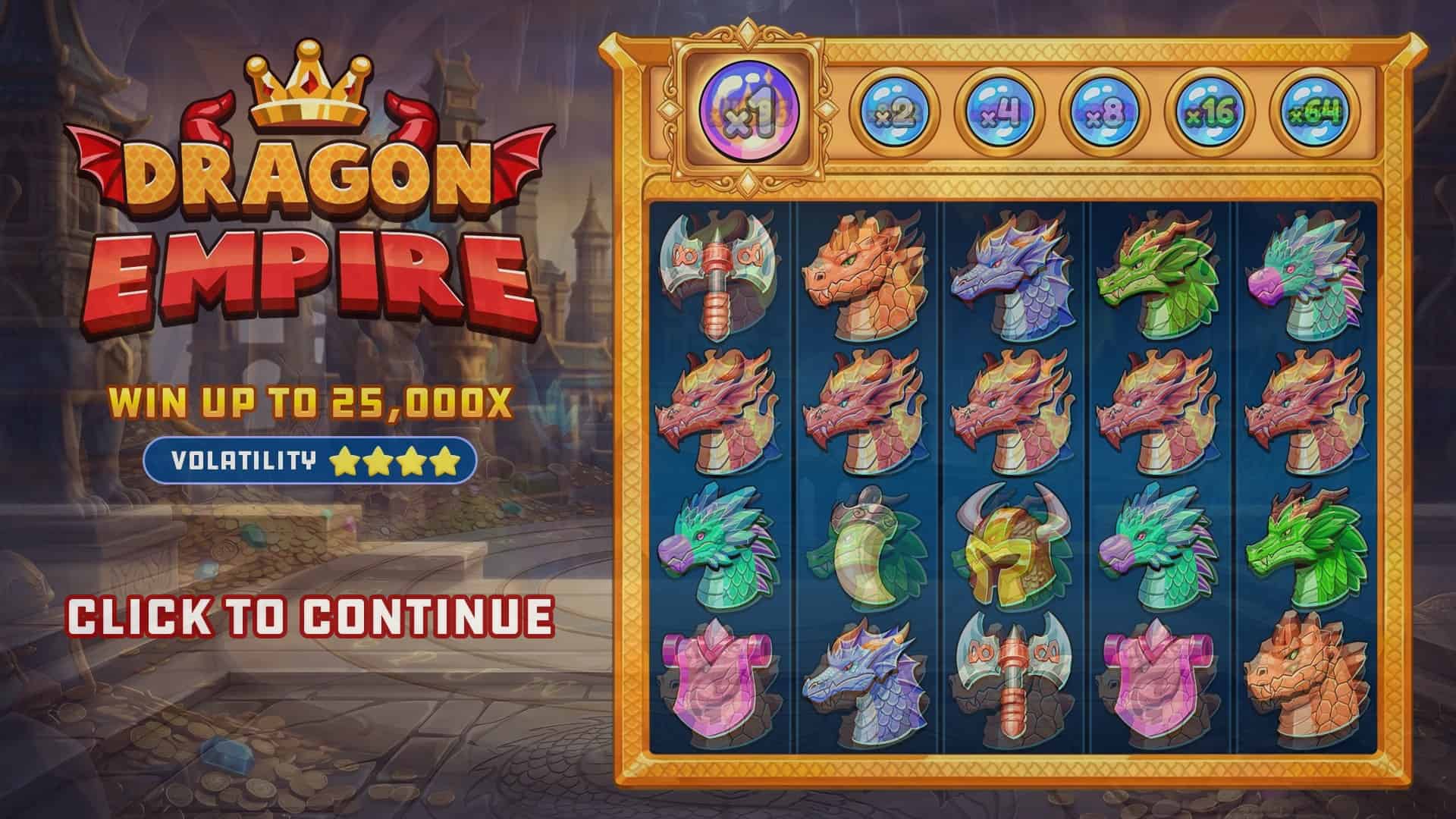 Dragon Empire slot intro screen