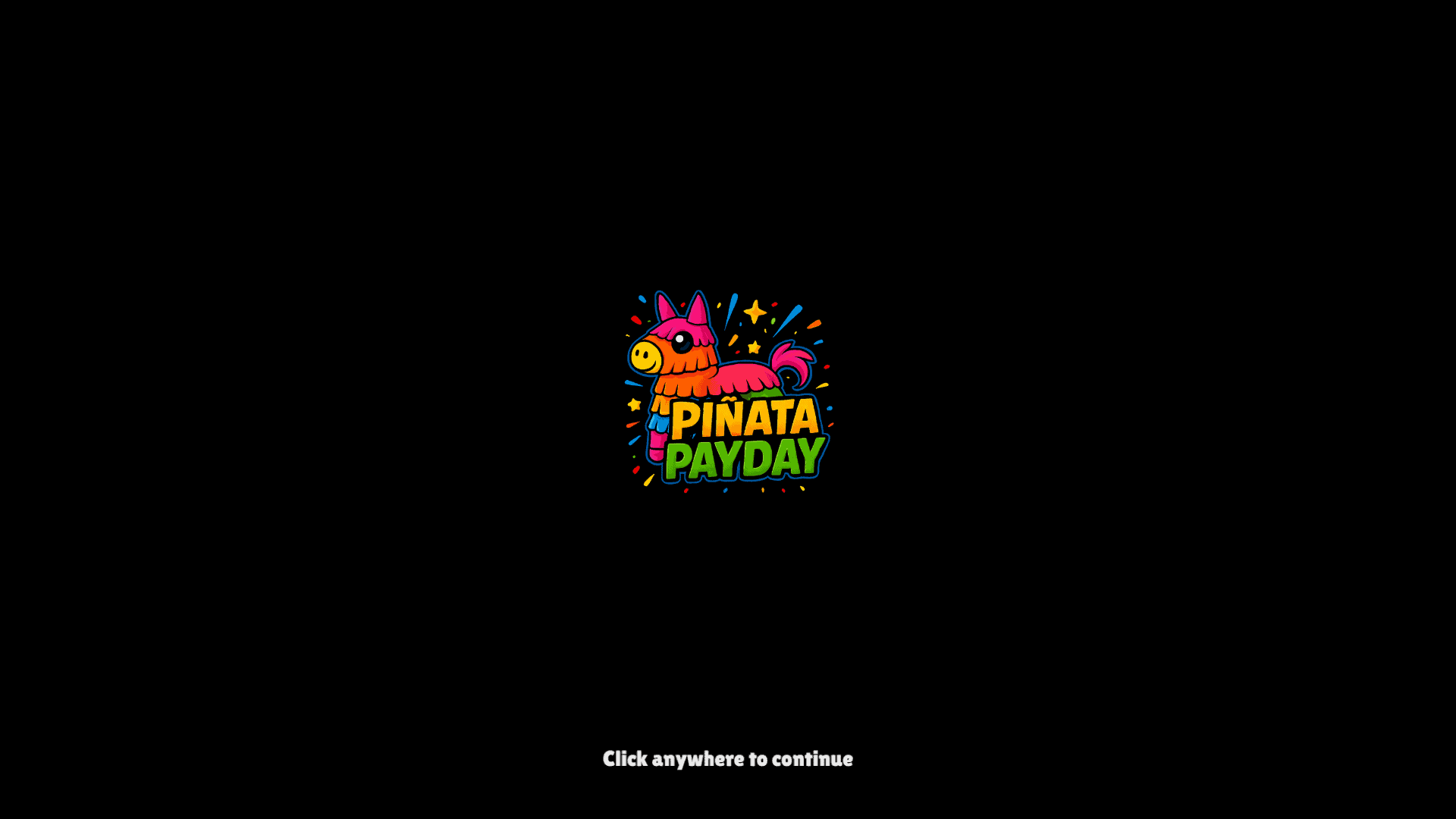 Piñata Payday slot intro screen