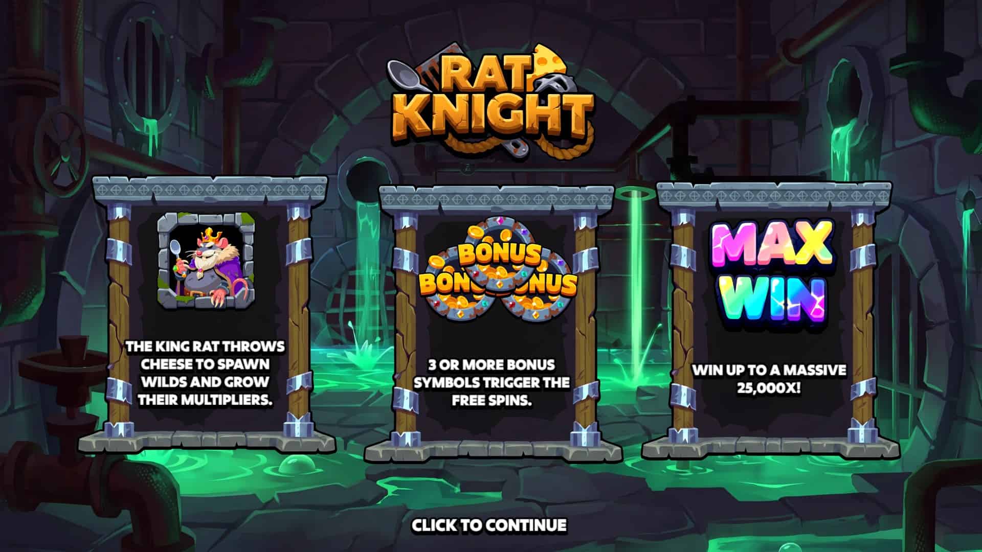Rat Knight slot intro screen