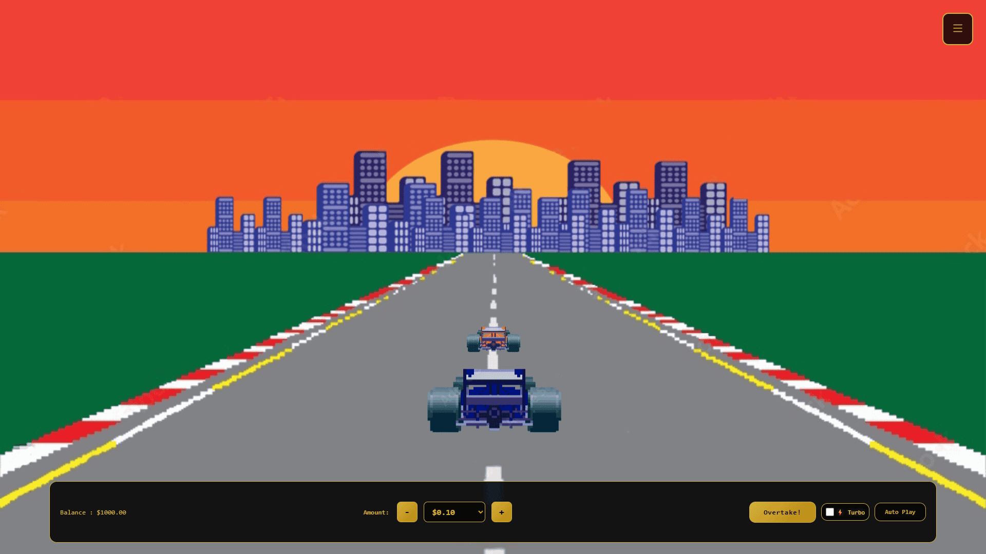 Overtake Him slot gameplay reels