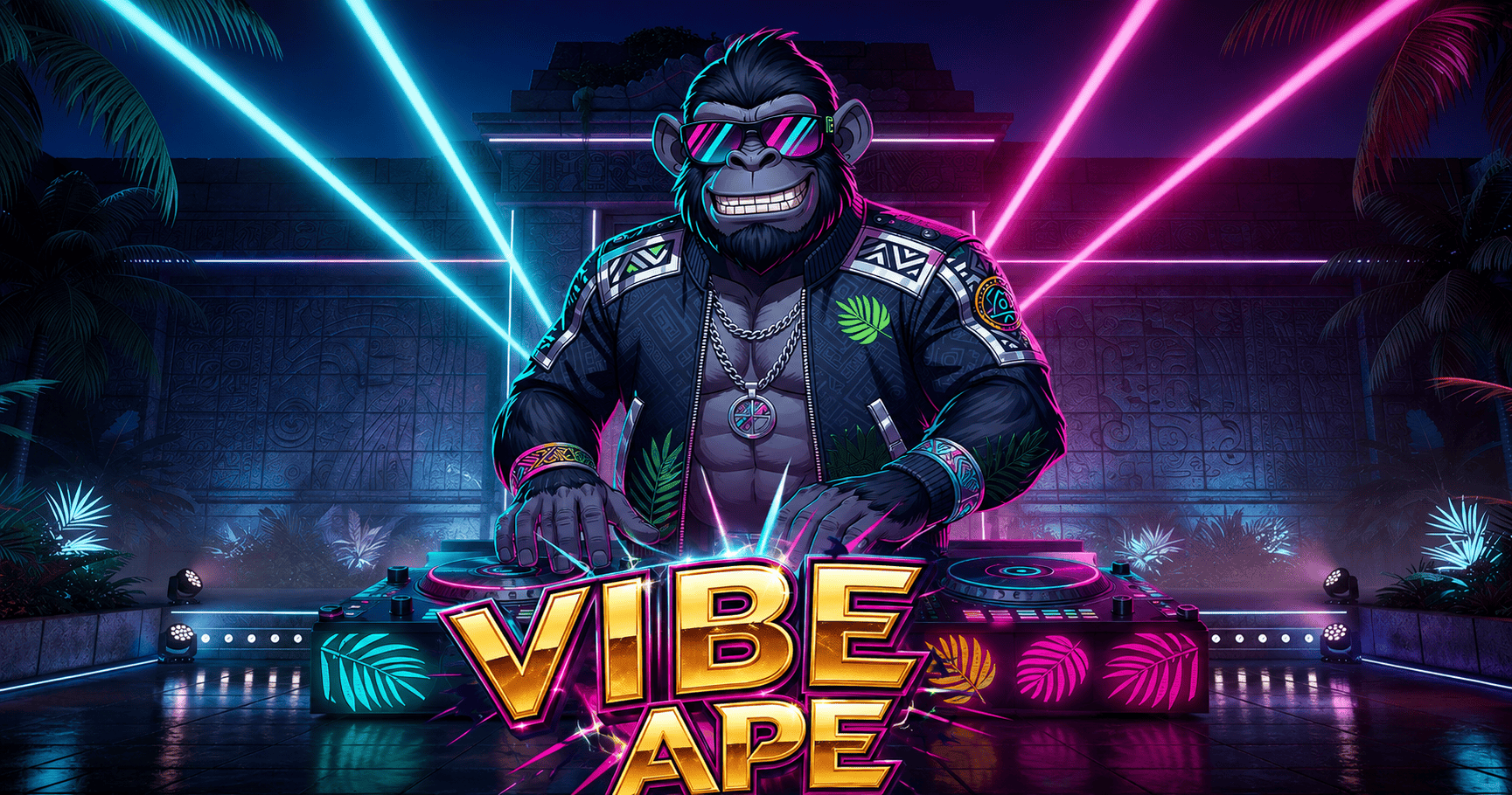 Vibe Ape Slot Demo by Jollychip Studios slot cover image