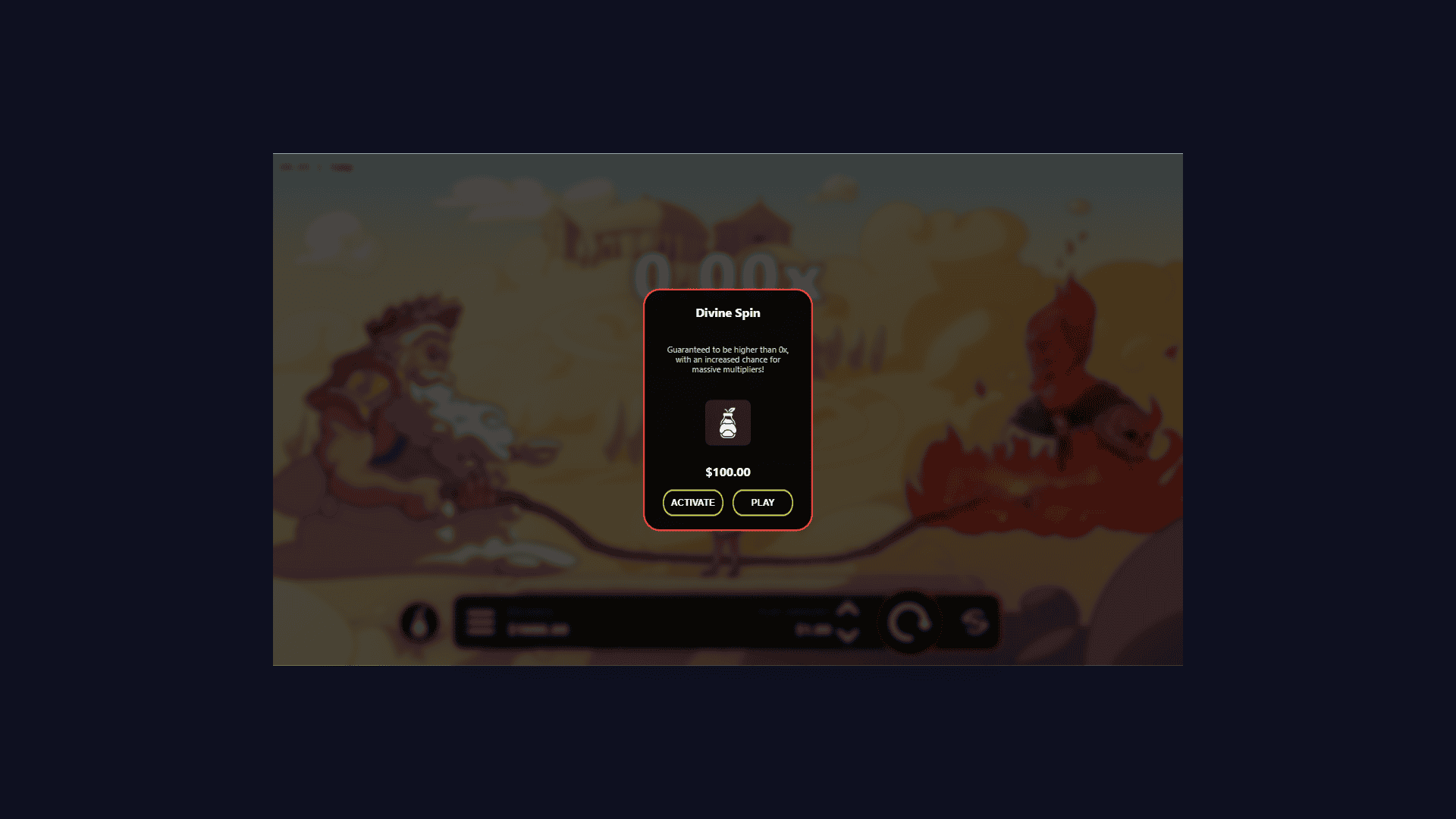 Jump bonus buy menu