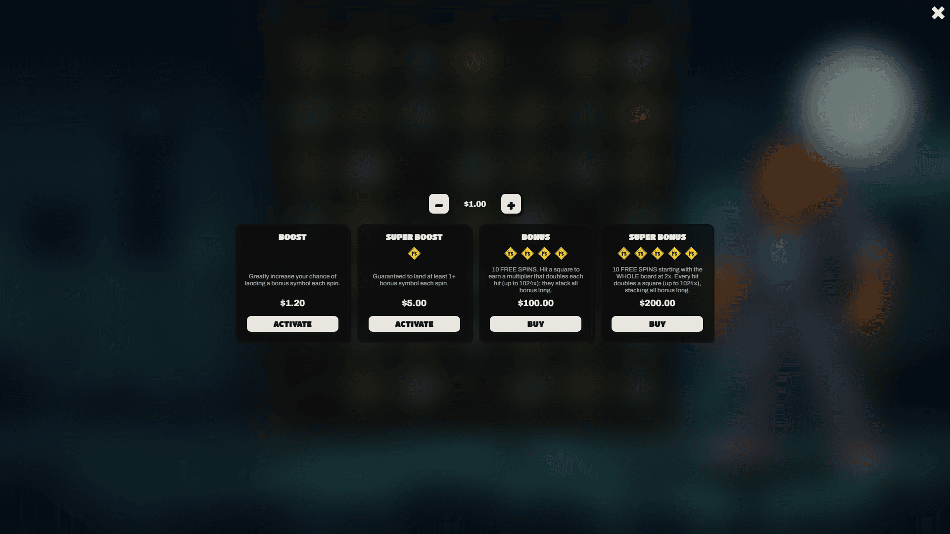 Enclosure Breach bonus buy menu