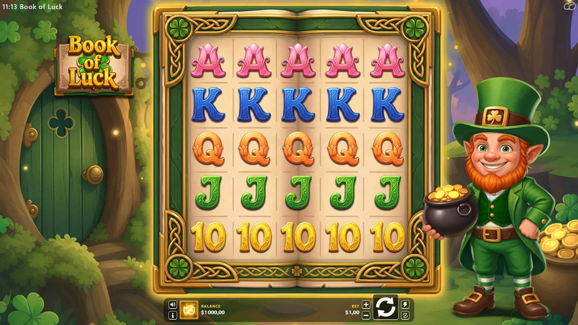 Book of Luck slot gameplay reels