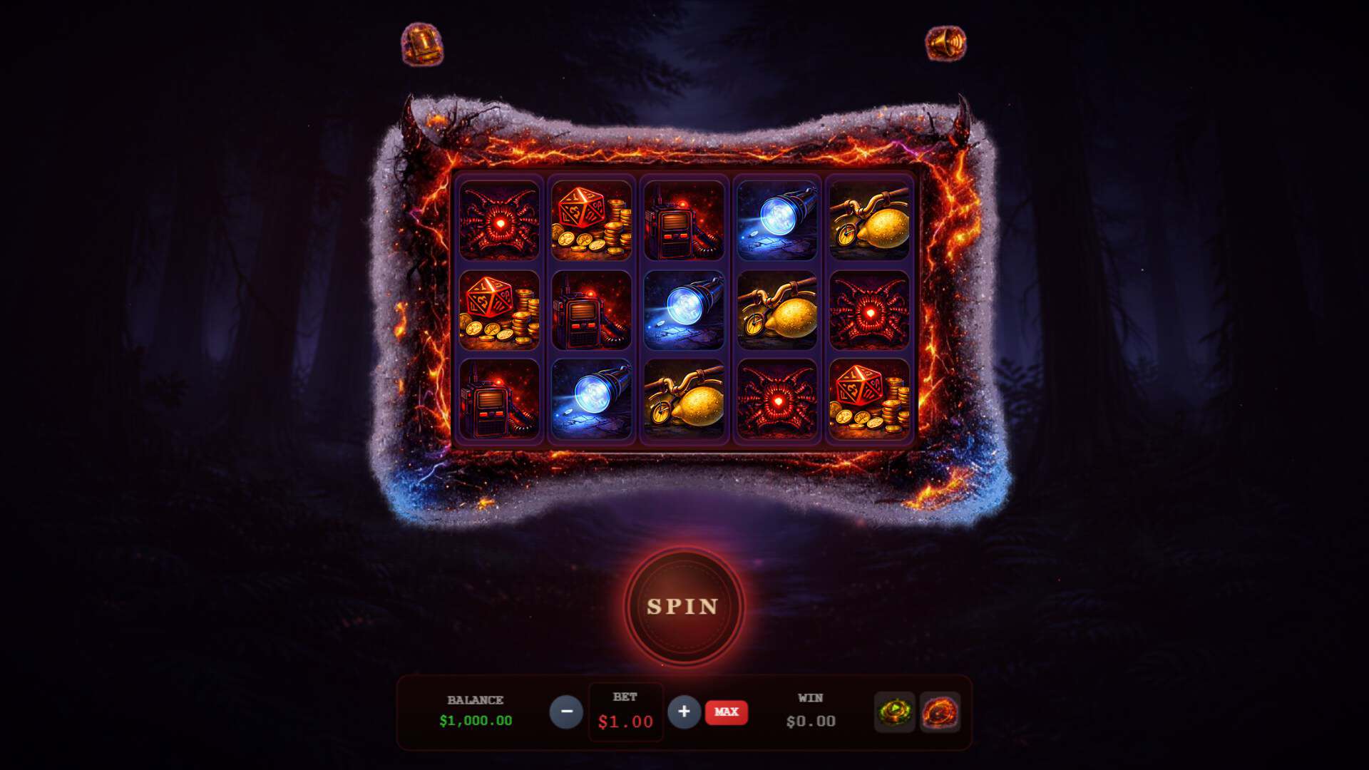Stranger Slots slot gameplay reels